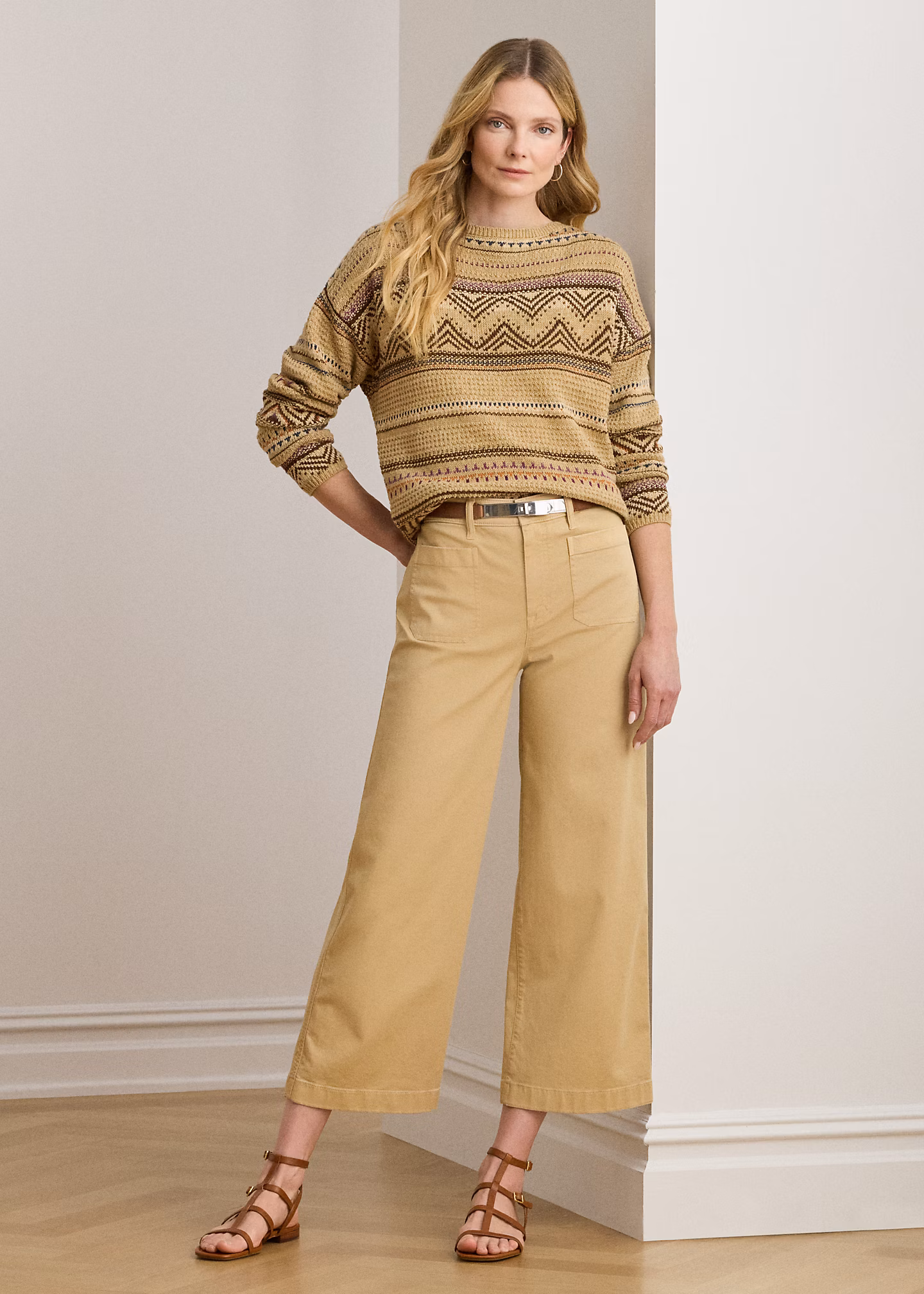 Chinohose in 3/4-Länge mit weitem Bein - RALPH LAUREN OUTLET