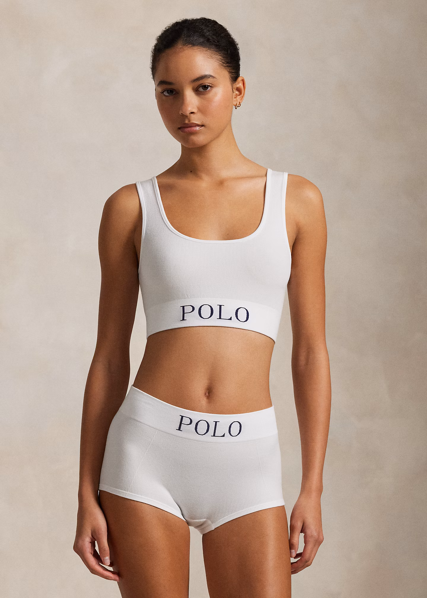 Kurzes Tanktop mit Logo - RALPH LAUREN OUTLET