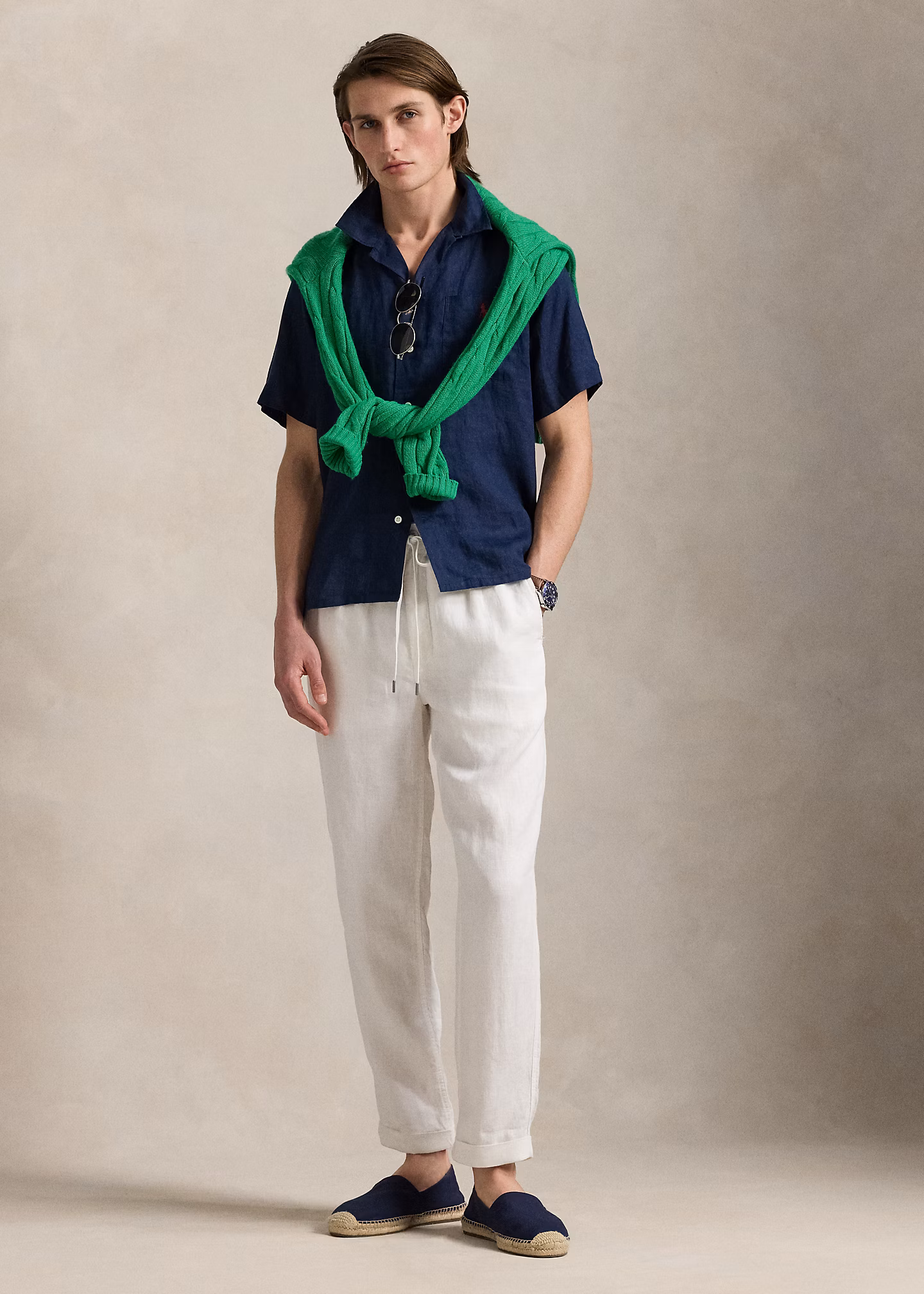 Classic-Fit Leinen-Kurzarmhemd - RALPH LAUREN OUTLET