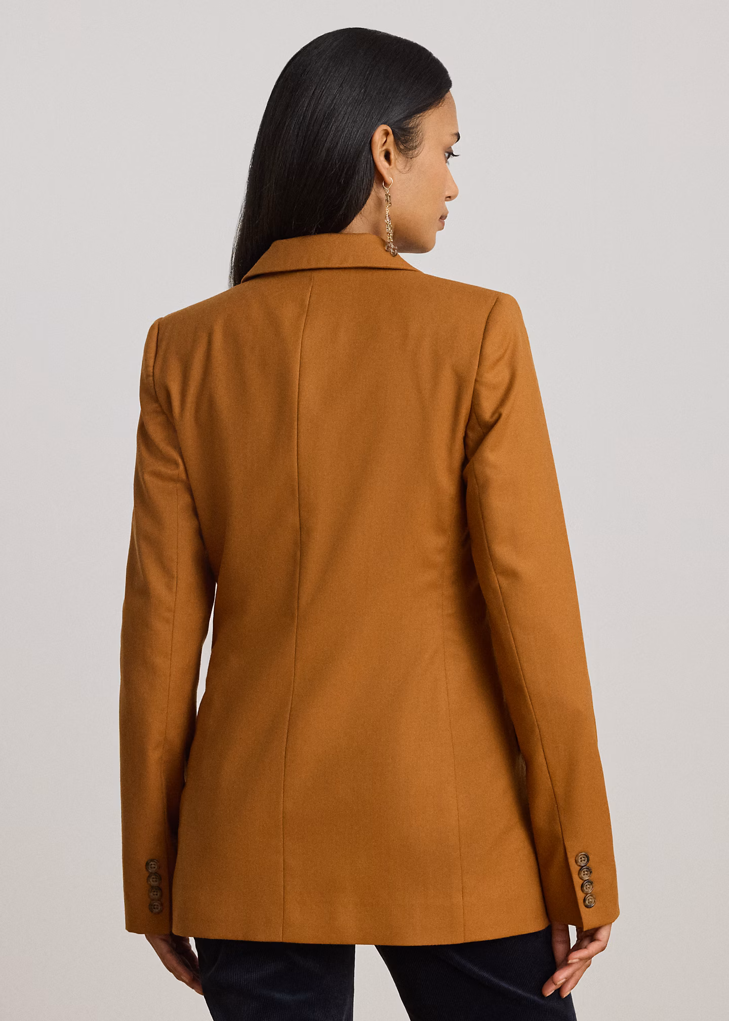 Zweireihiger Blazer aus Wolltwill - RALPH LAUREN OUTLET