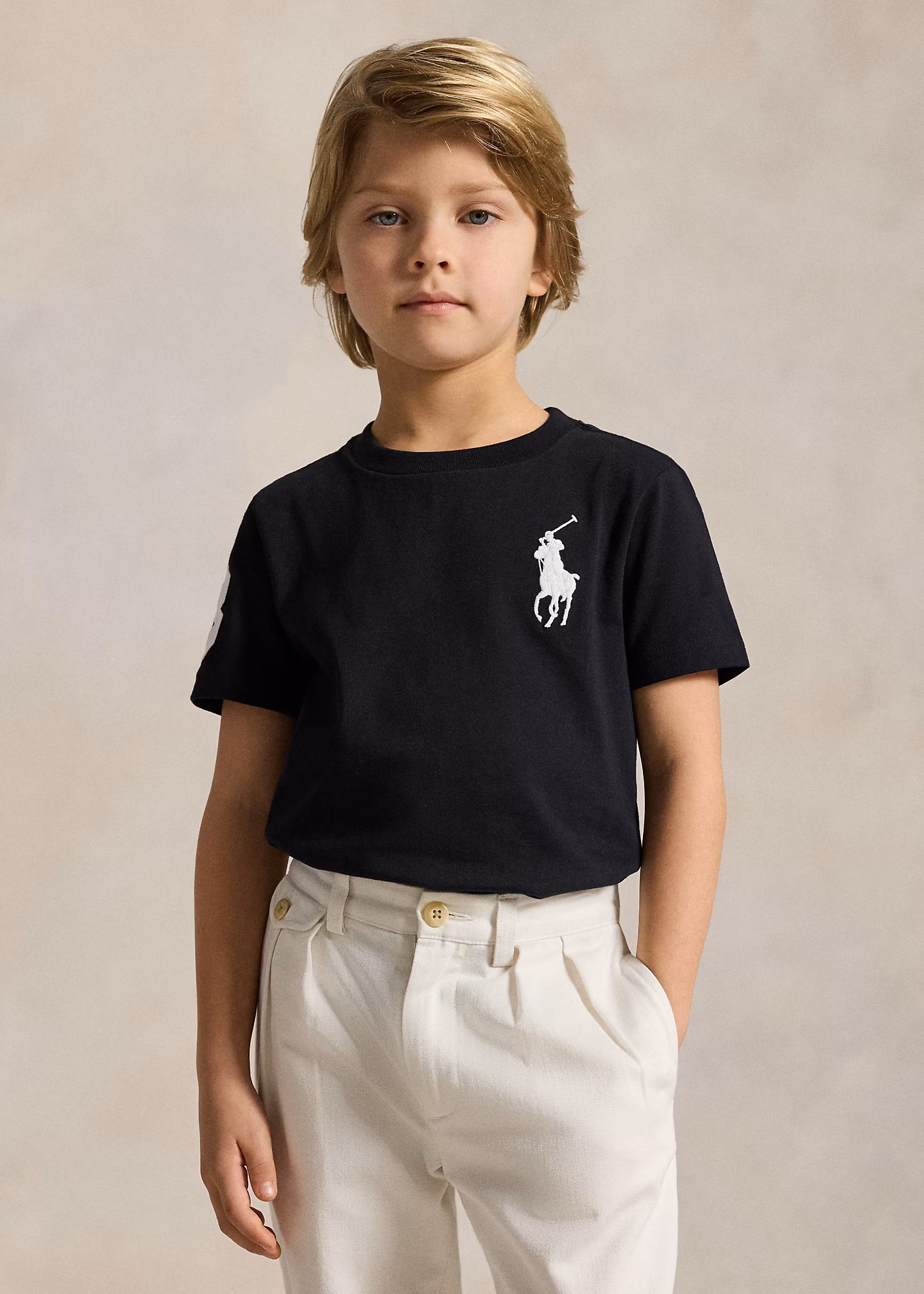 T-Shirt aus Baumwolljersey mit Big Pony - RALPH LAUREN OUTLET