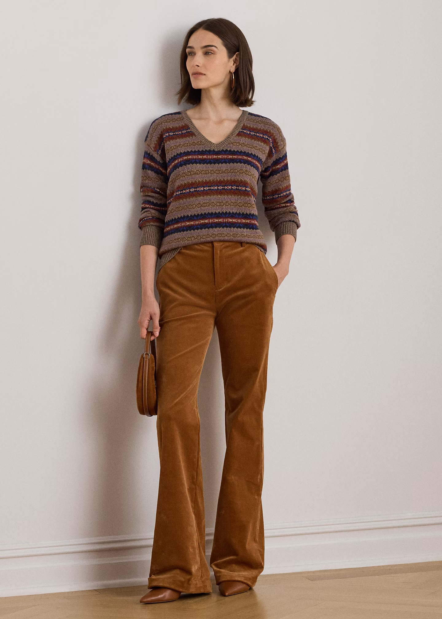 Fair-Isle-Pullover mit V-Ausschnitt - RALPH LAUREN OUTLET