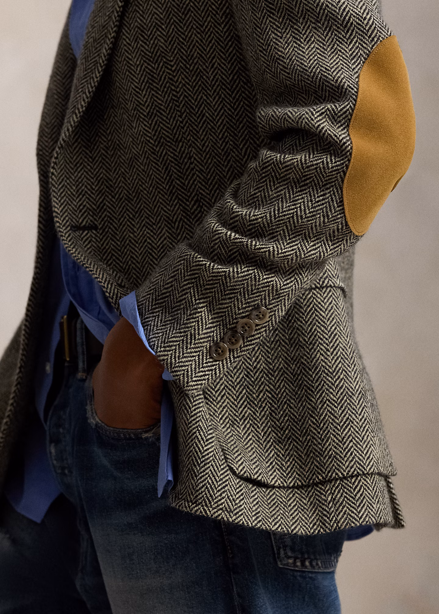 Die Jacke RL67 mit Fischgratmuster - RALPH LAUREN OUTLET