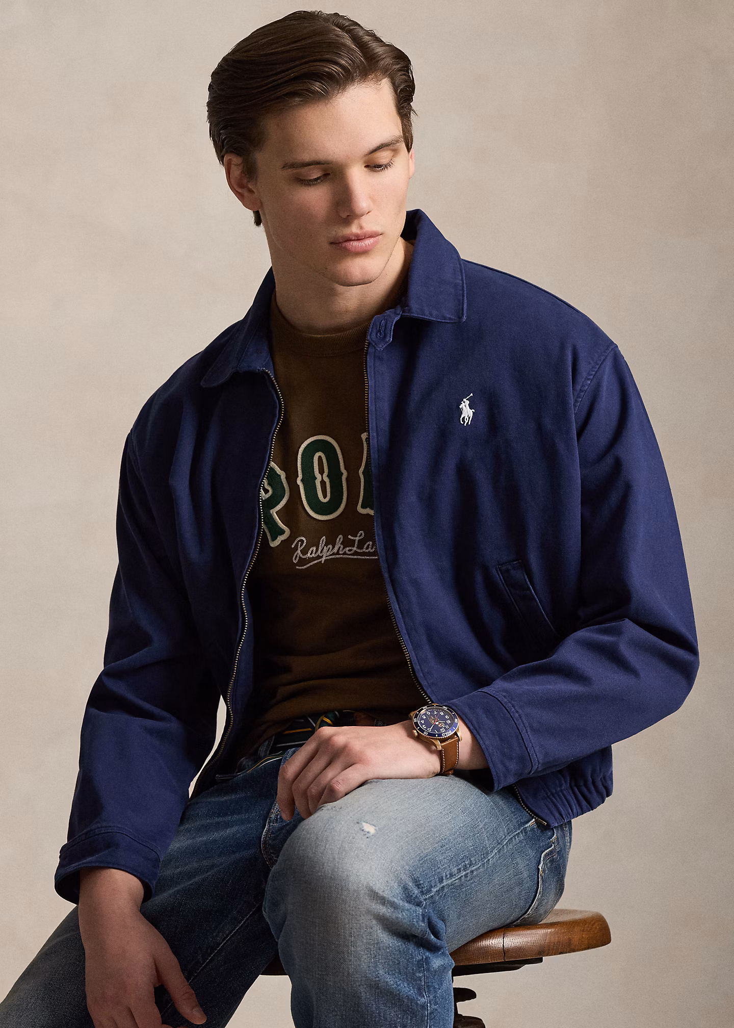 Custom-Slim-Fit T-Shirt mit Western-Logo - RALPH LAUREN OUTLET