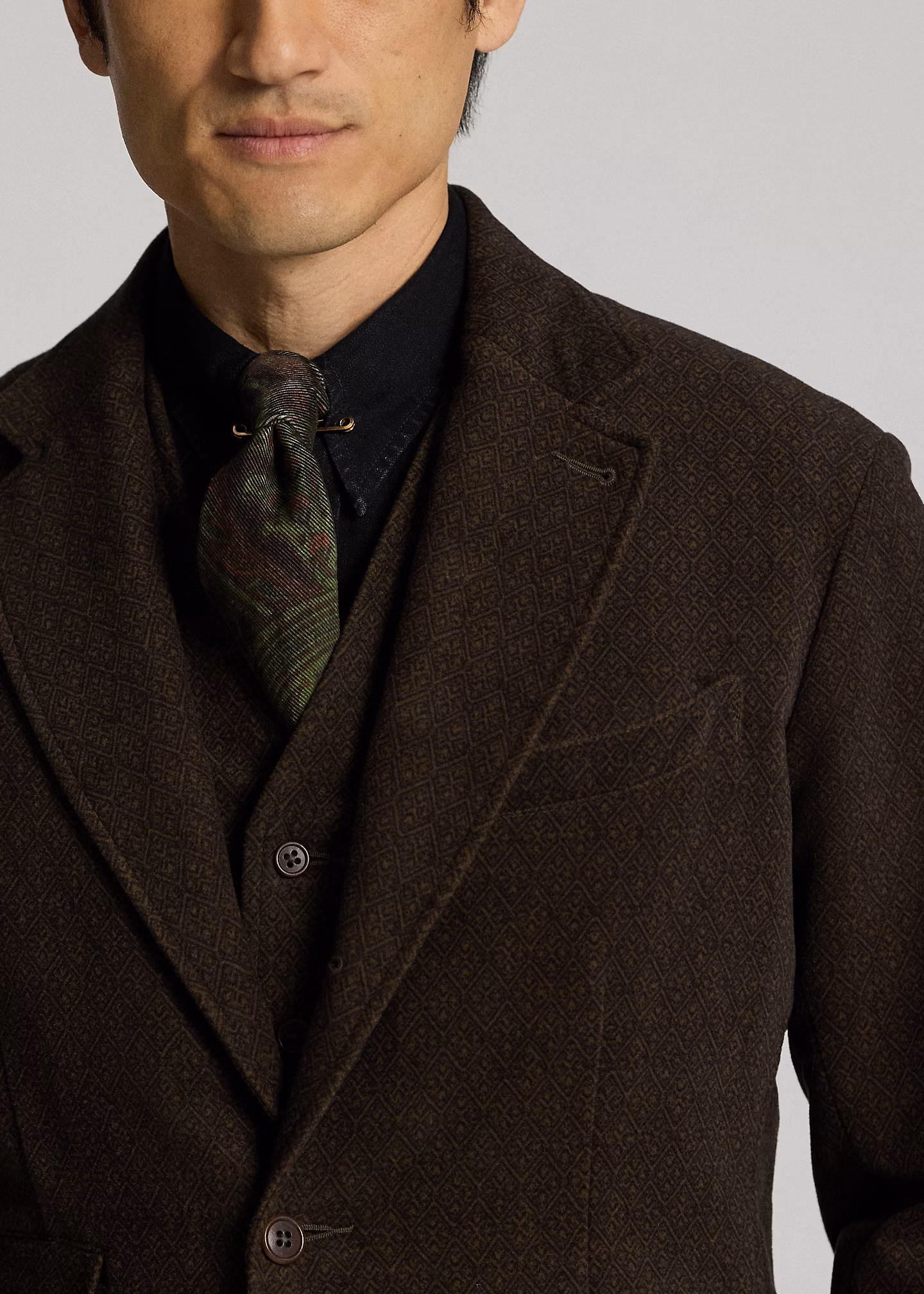 Unstrukturiertes Sakko mit Rautenmuster - RALPH LAUREN OUTLET