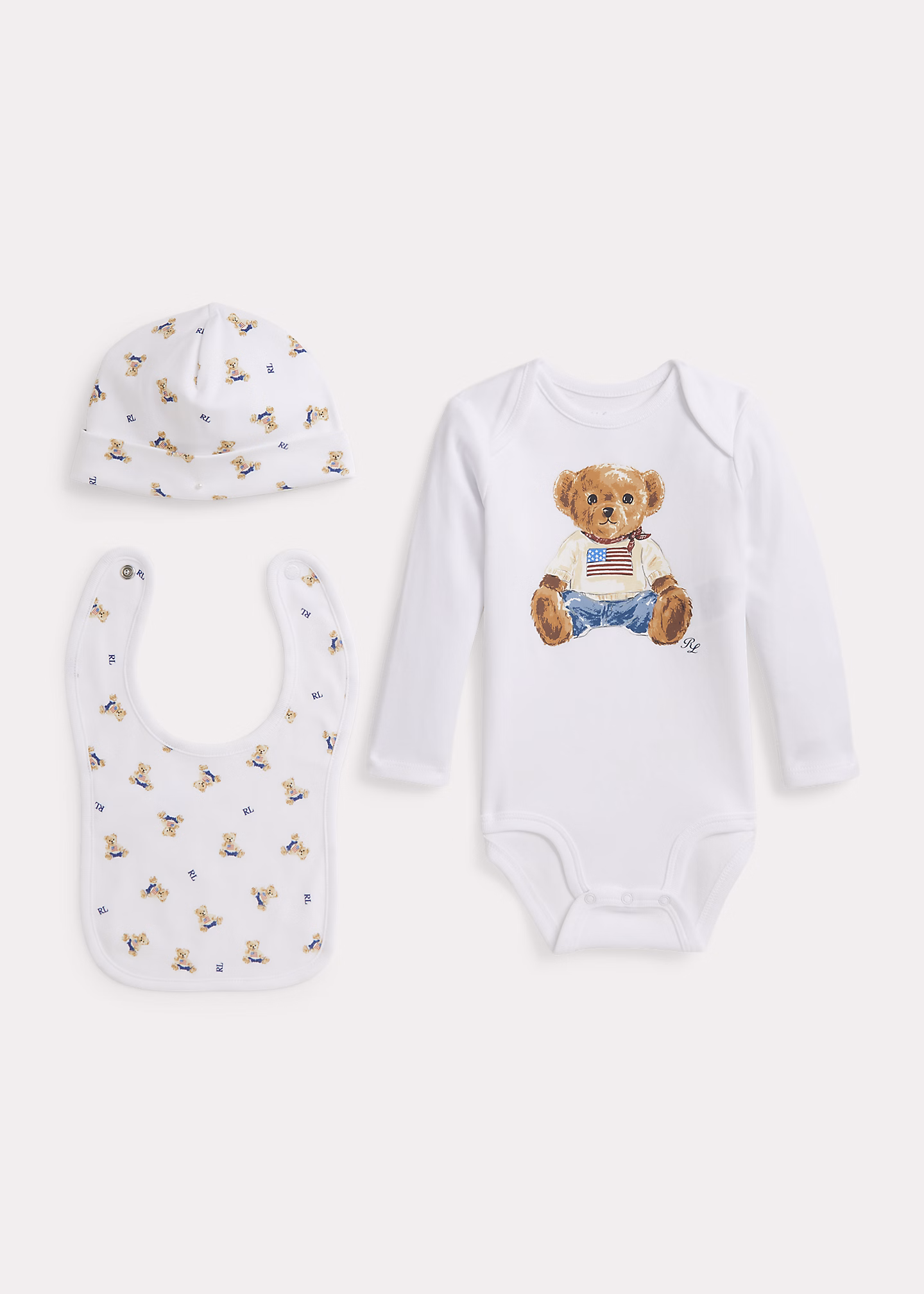 3-teiliges Geschenkset mit Polo Bear - RALPH LAUREN OUTLET