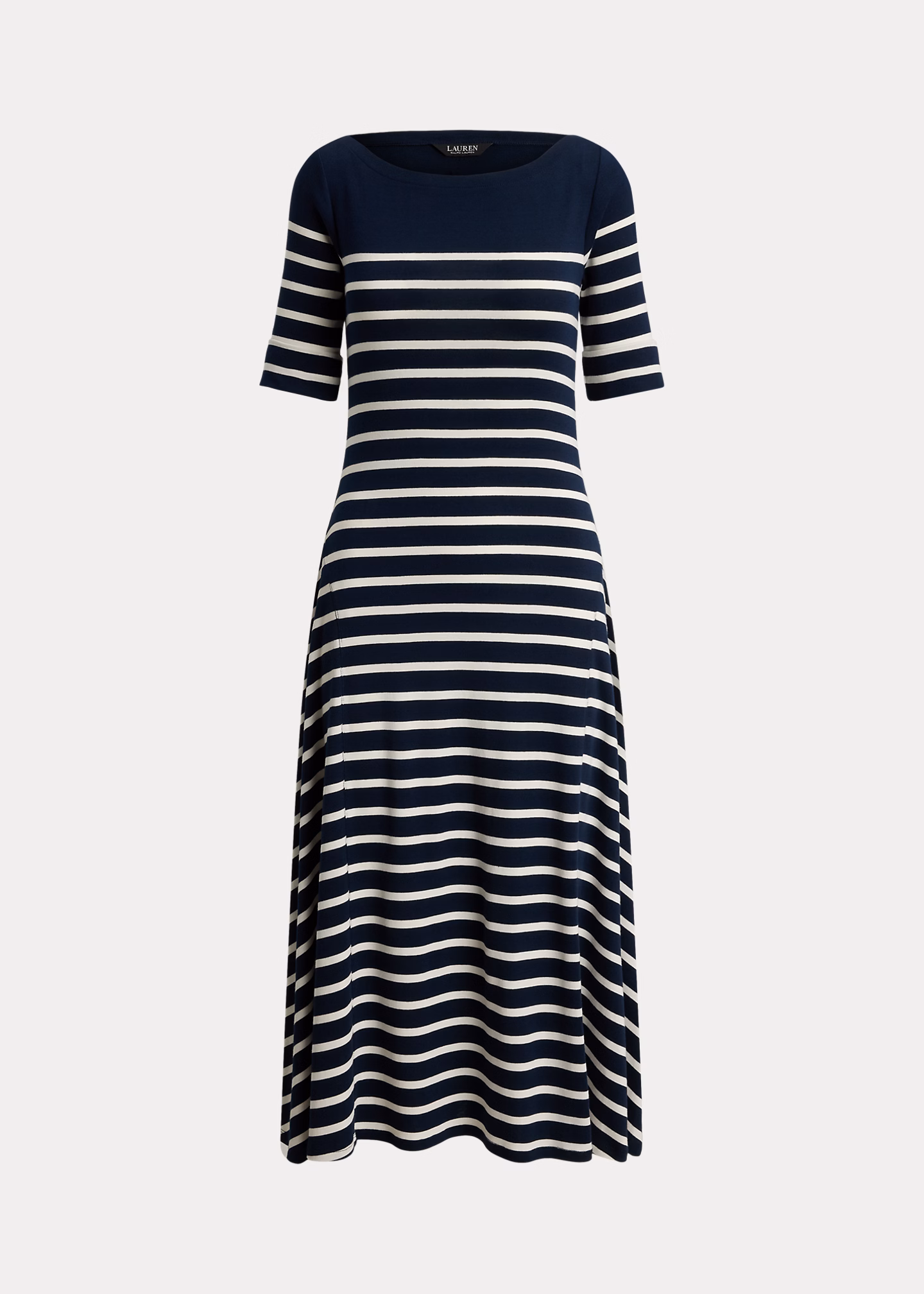Gestreiftes Midi-Rippenstrickkleid - RALPH LAUREN OUTLET