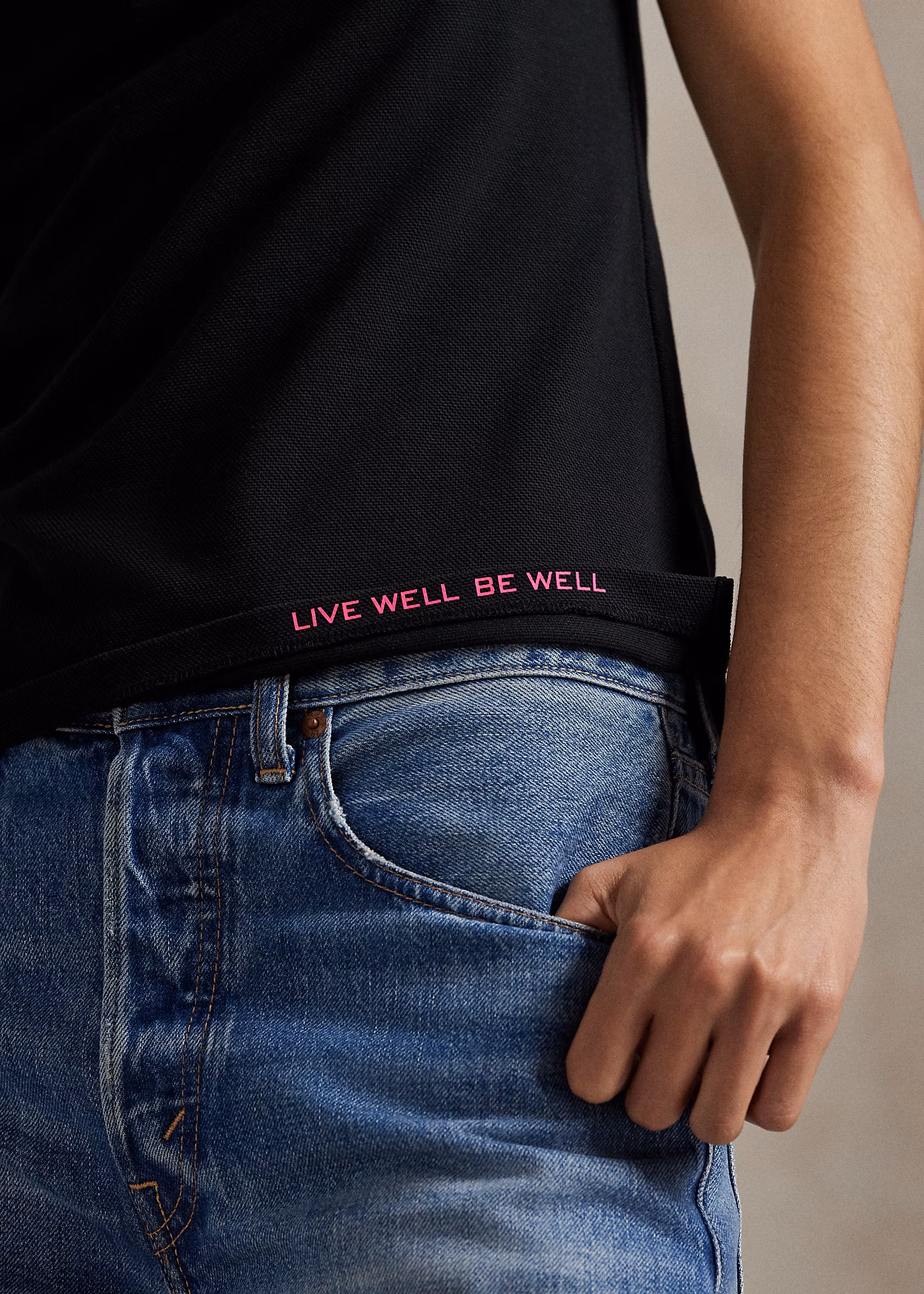 Slim-Fit Stretch-Poloshirt mit Pink Pony - RALPH LAUREN OUTLET