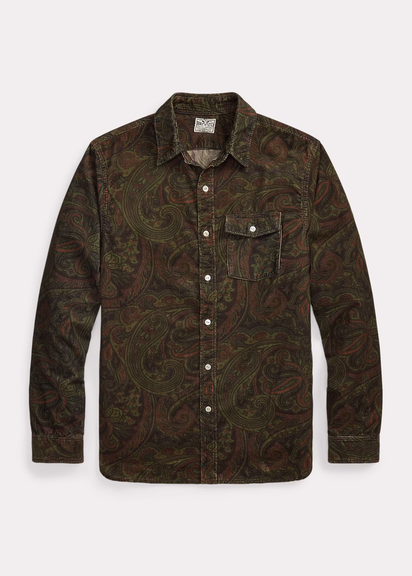 Kordsamt-Arbeitshemd mit Paisley-Druck - RALPH LAUREN OUTLET