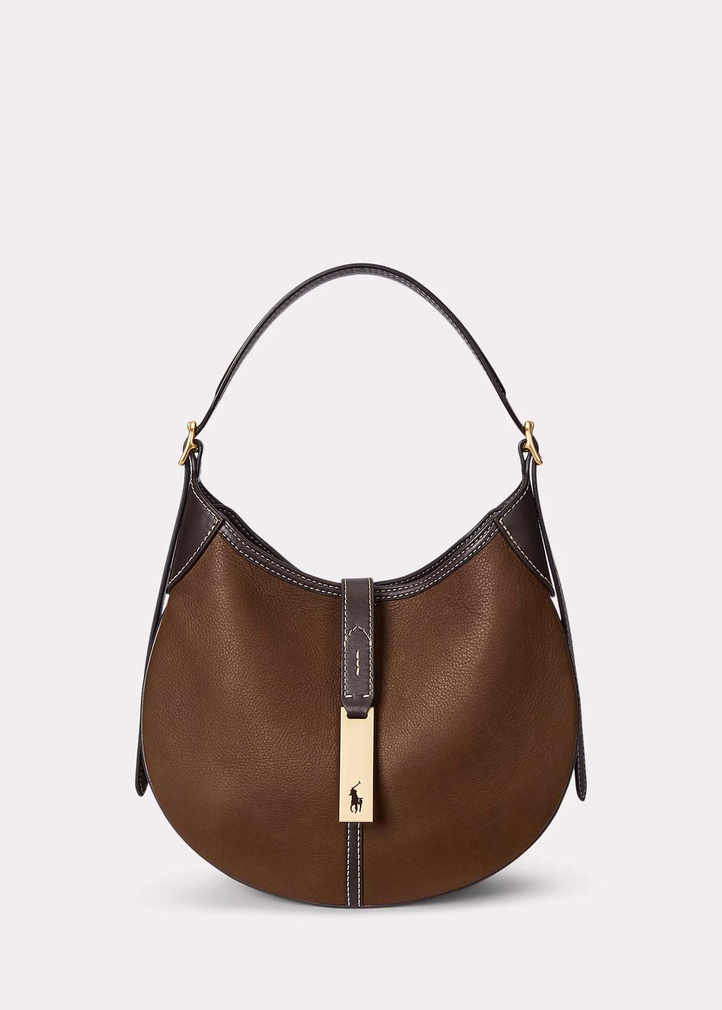 Kleine Schultertasche Polo ID aus Leder - RALPH LAUREN OUTLET