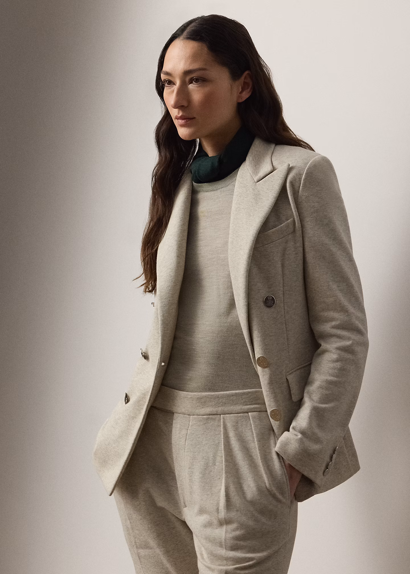 Baumwoll-Kaschmir-Fleecejacke Camden - RALPH LAUREN OUTLET