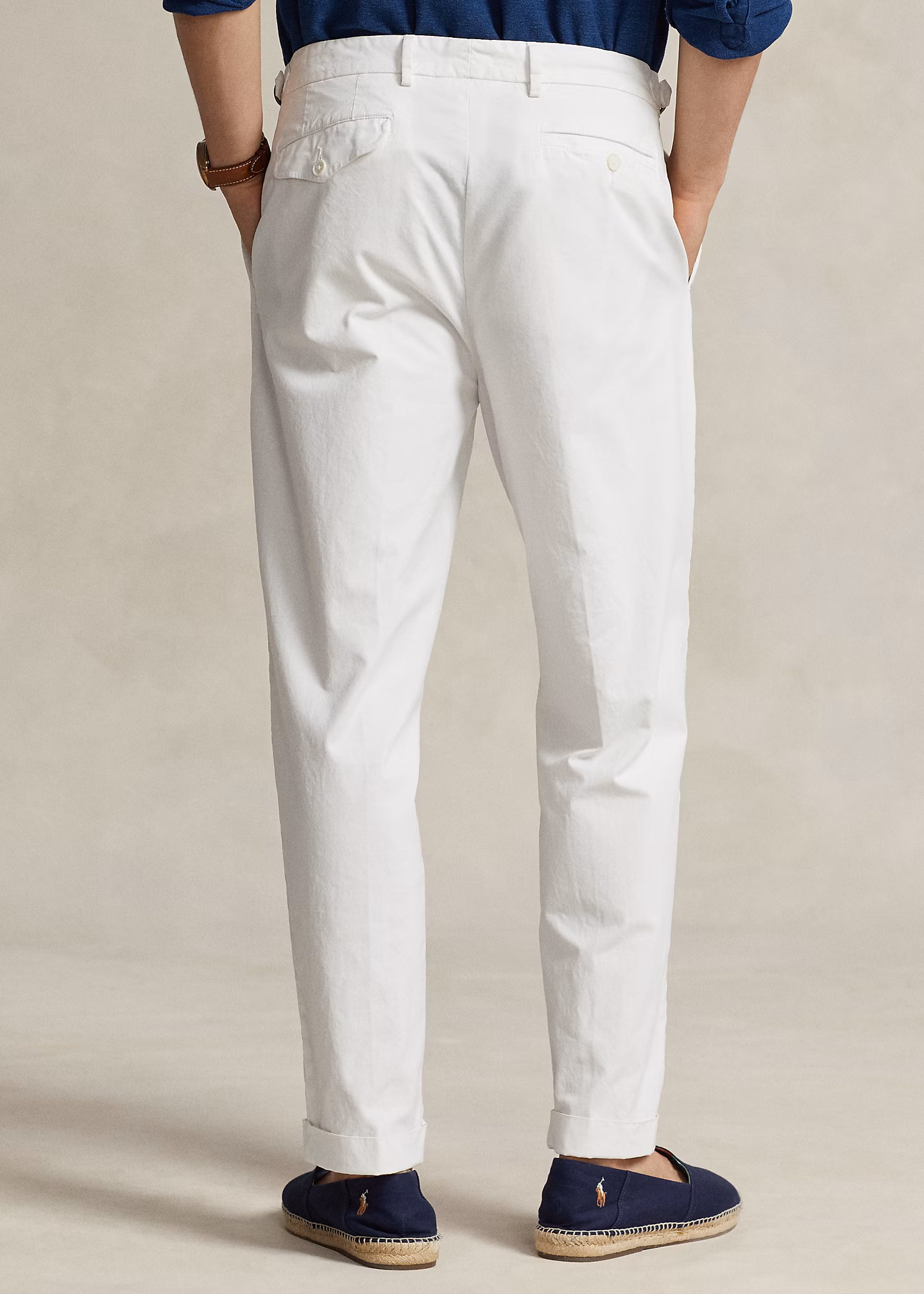 Slim-Tapered-Fit Twill-Bundfaltenhose - RALPH LAUREN OUTLET