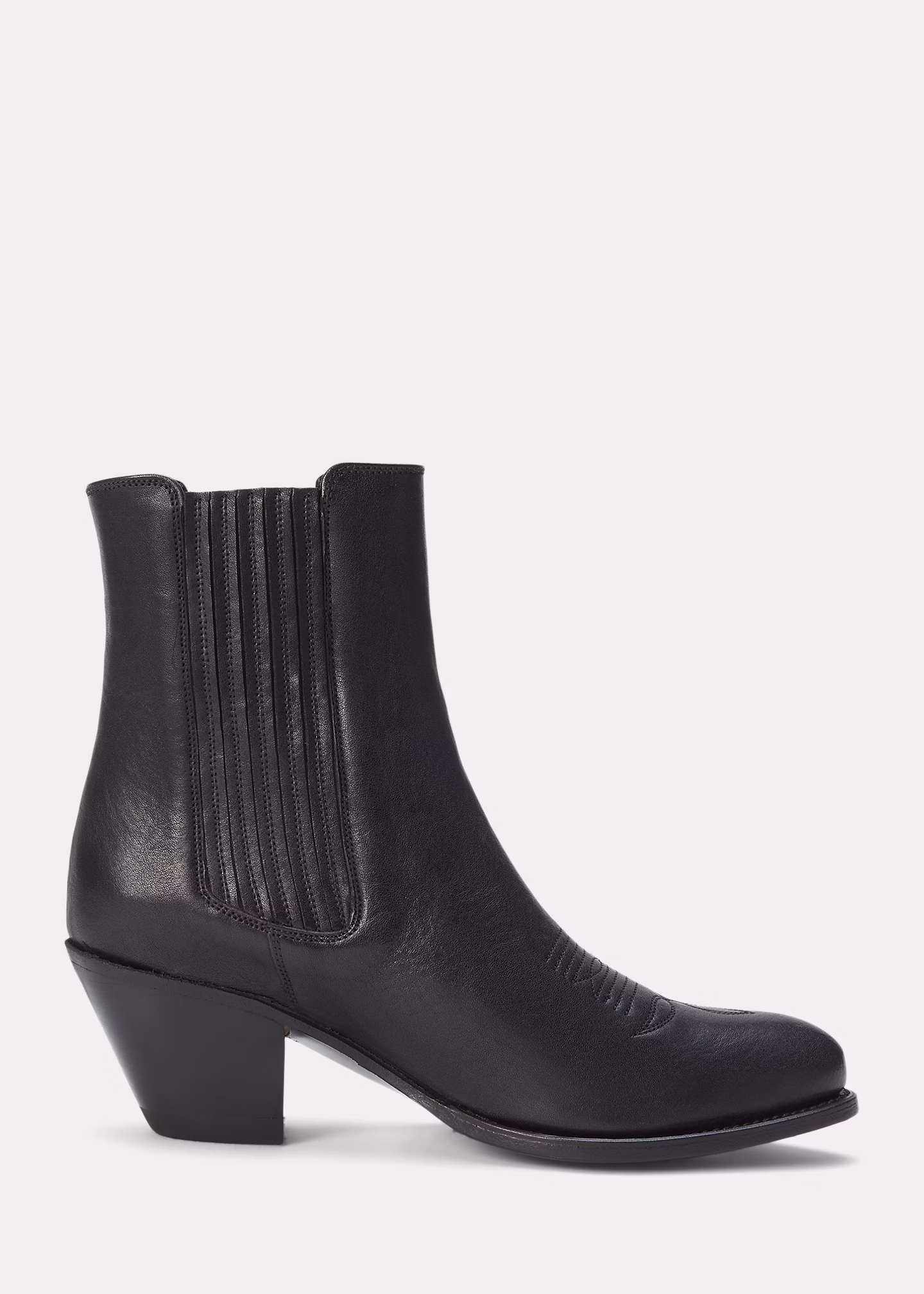 Chelsea-Lederstiefel im Westernstil - RALPH LAUREN OUTLET