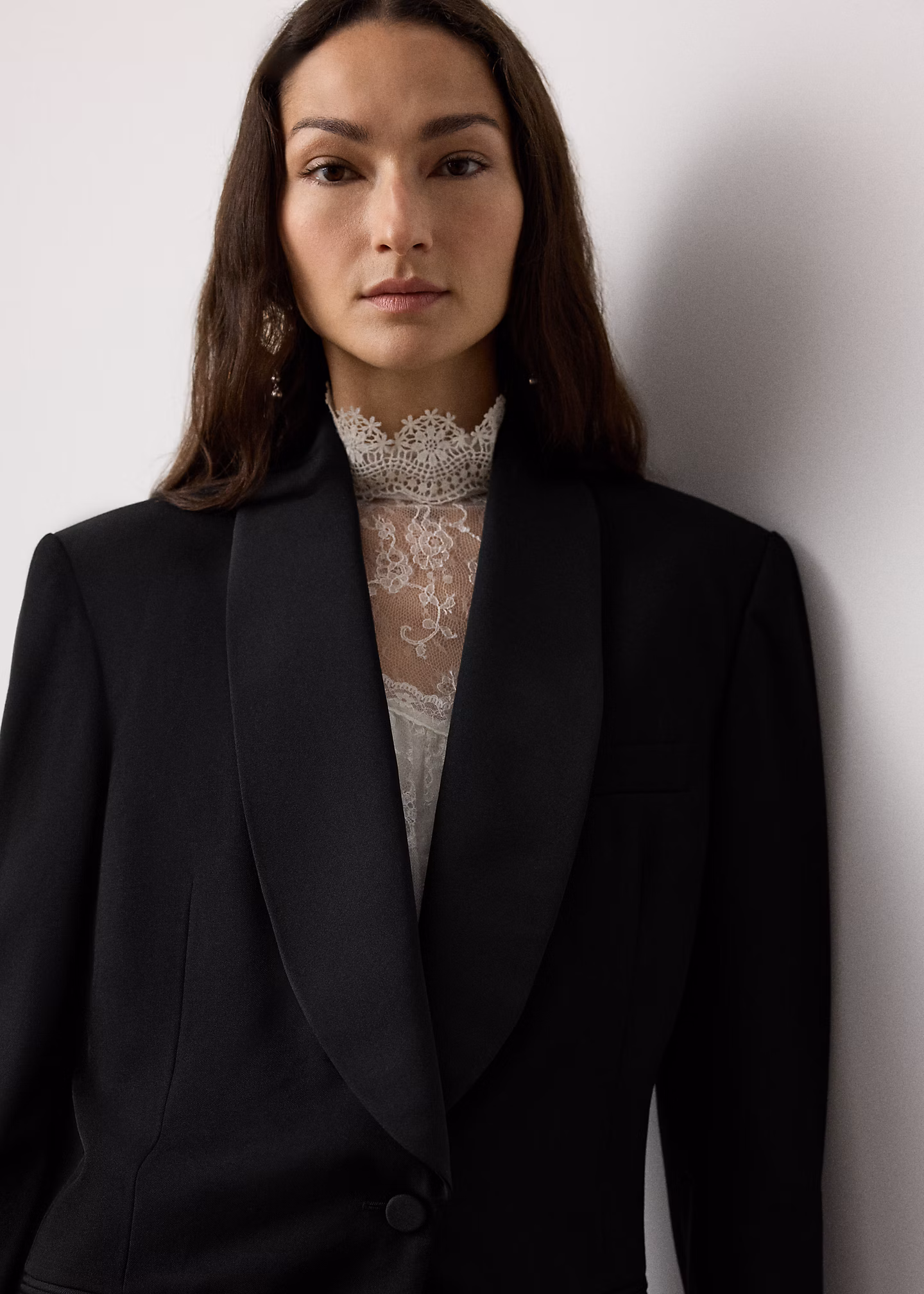 Smokingjacke Sutton aus Grain de Poudre - RALPH LAUREN OUTLET