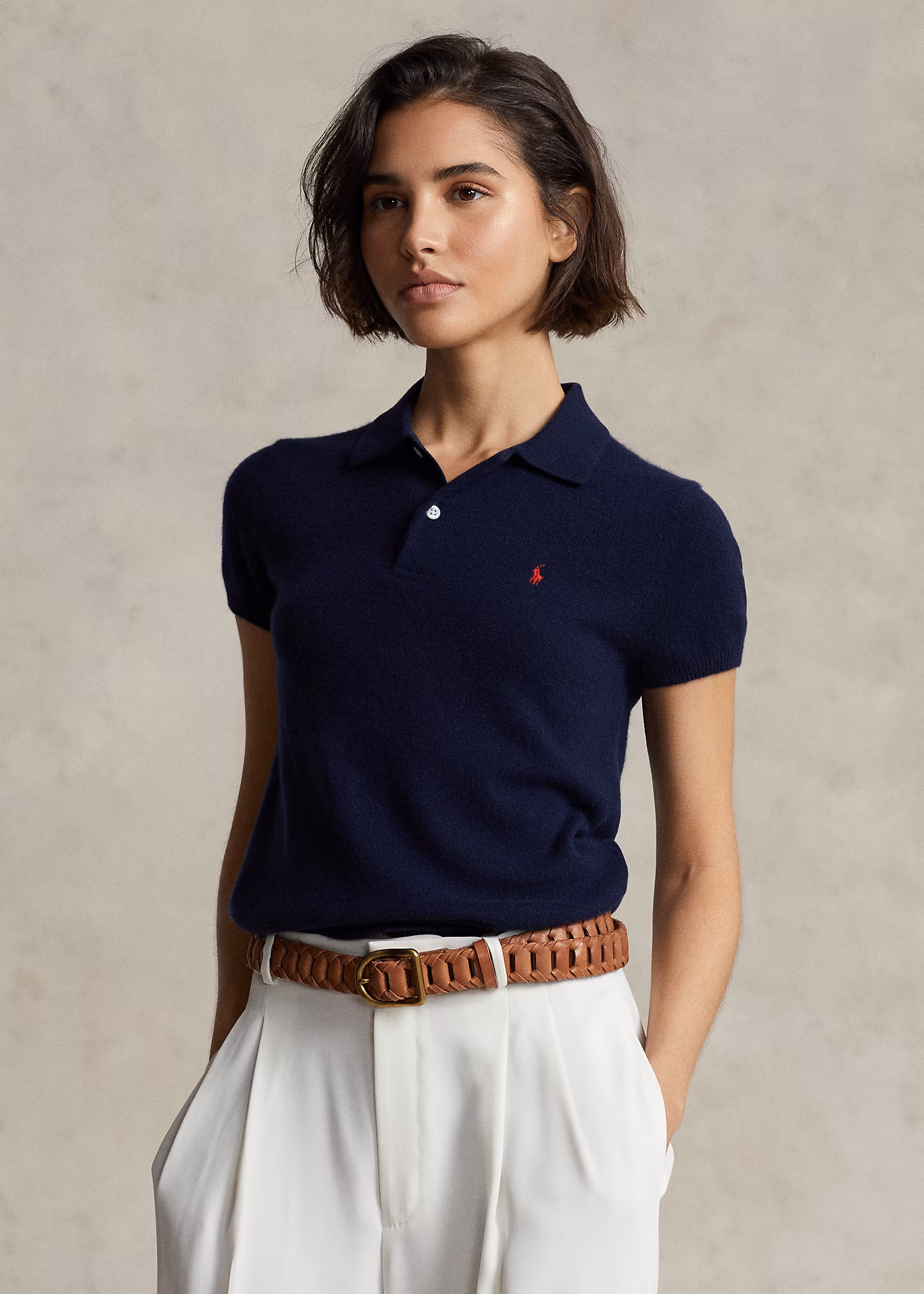Slim-Fit Poloshirt aus Kaschmir - RALPH LAUREN OUTLET