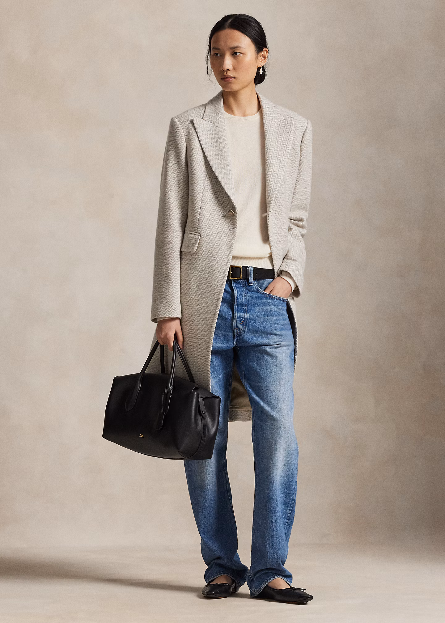 Fischgratmantel aus Wollmischung - RALPH LAUREN OUTLET