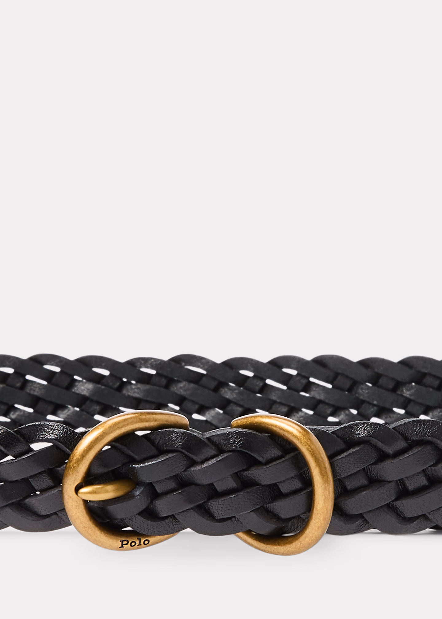 Schmaler, geflochtener Ledergürtel - RALPH LAUREN OUTLET