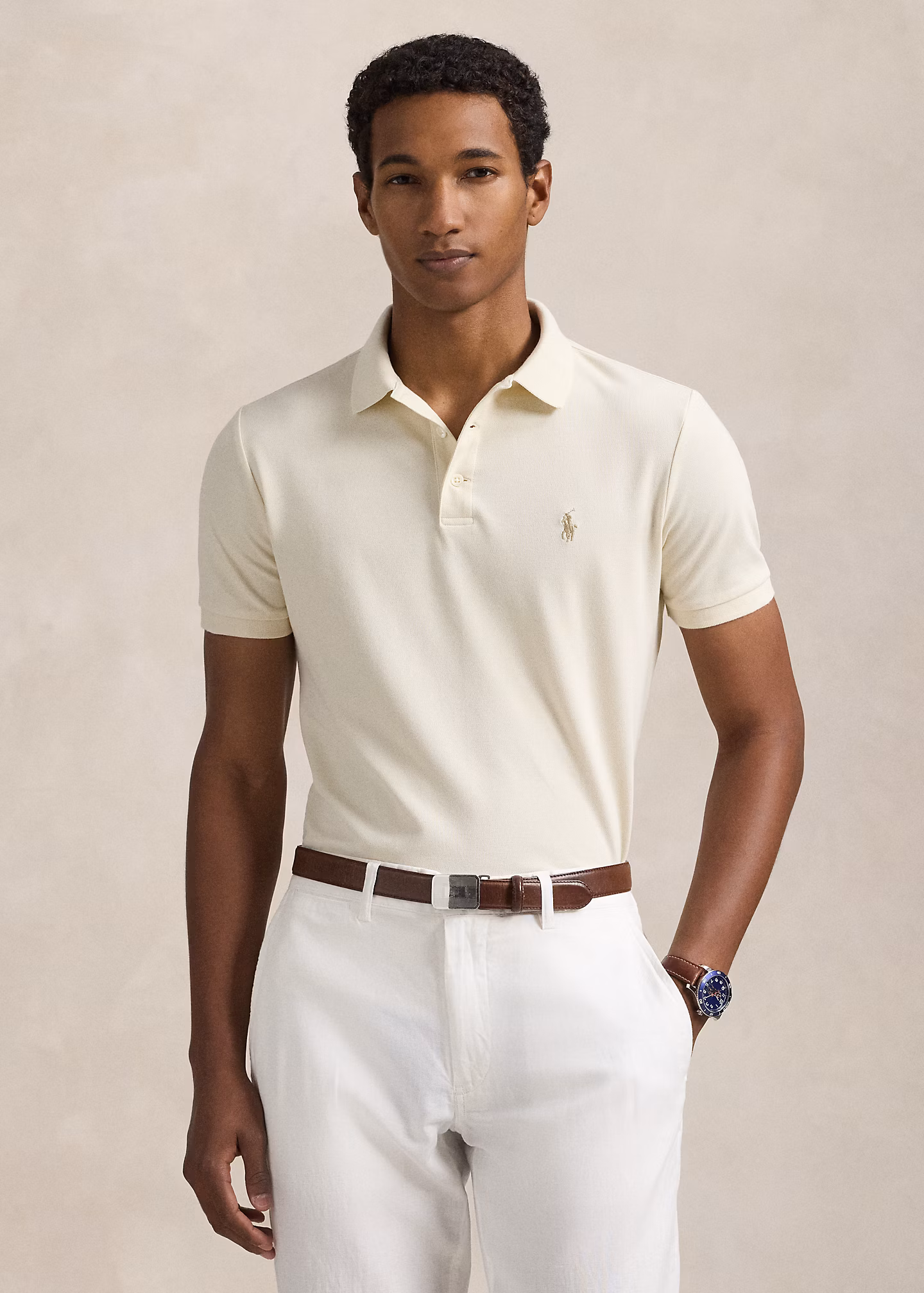 Custom-Slim-Fit Piqué-Poloshirt - RALPH LAUREN OUTLET