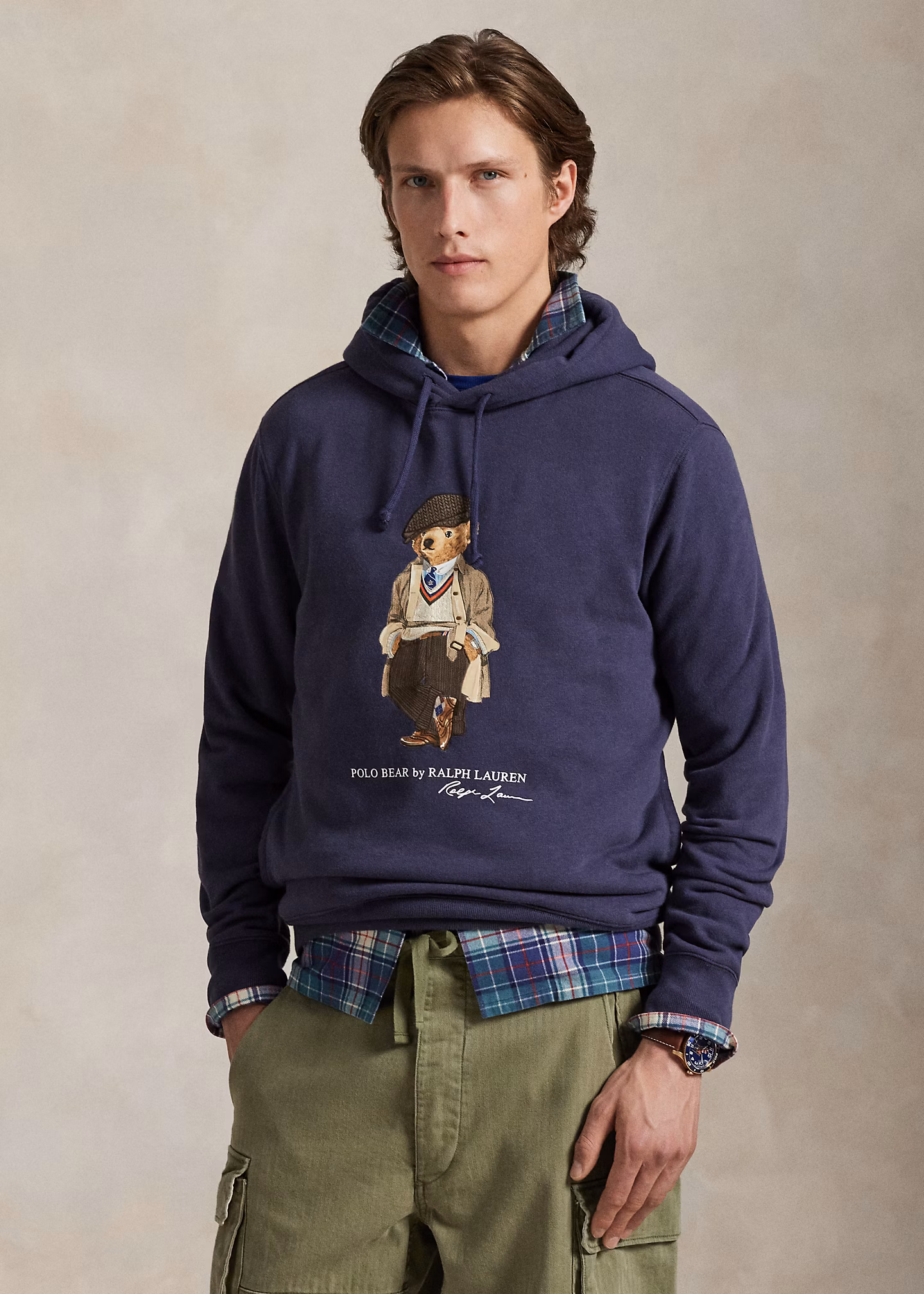 Fleece-Kapuzenpullover mit Polo Bear - RALPH LAUREN OUTLET