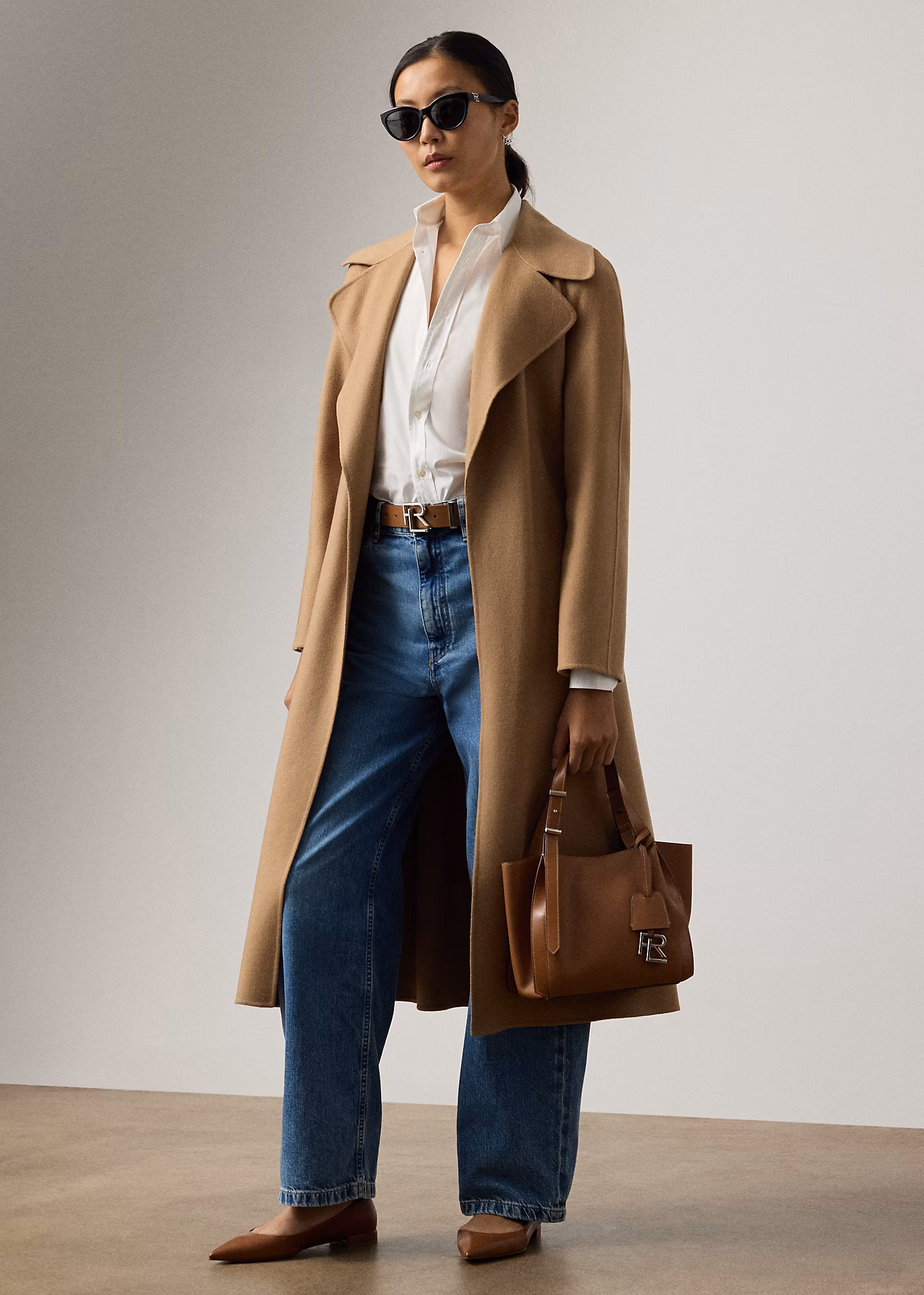 Kaschmirmantel Leonarda mit Bindegürtel - RALPH LAUREN OUTLET