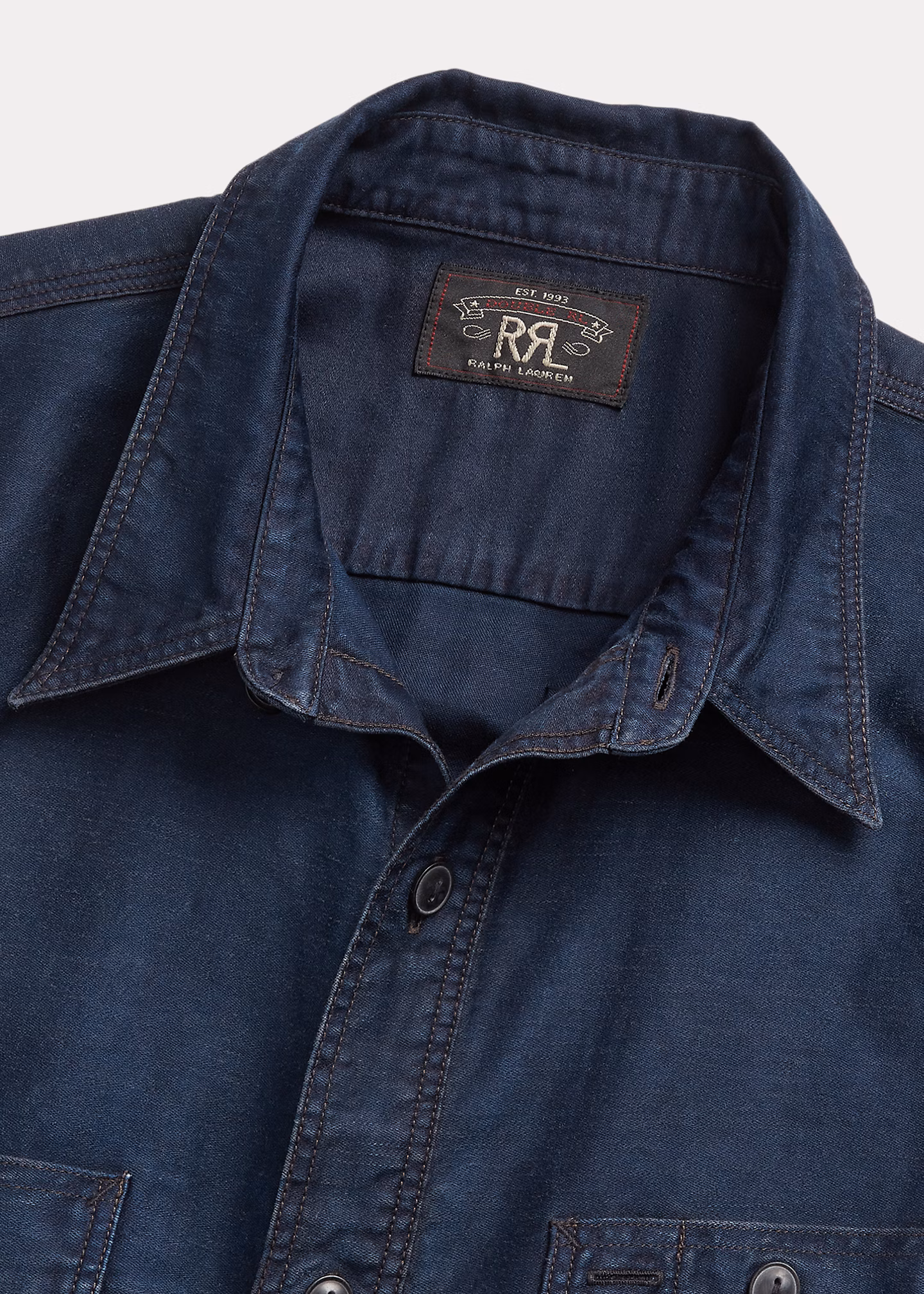 Arbeitshemd aus Baumwoll-Leinen-Atlas - RALPH LAUREN OUTLET