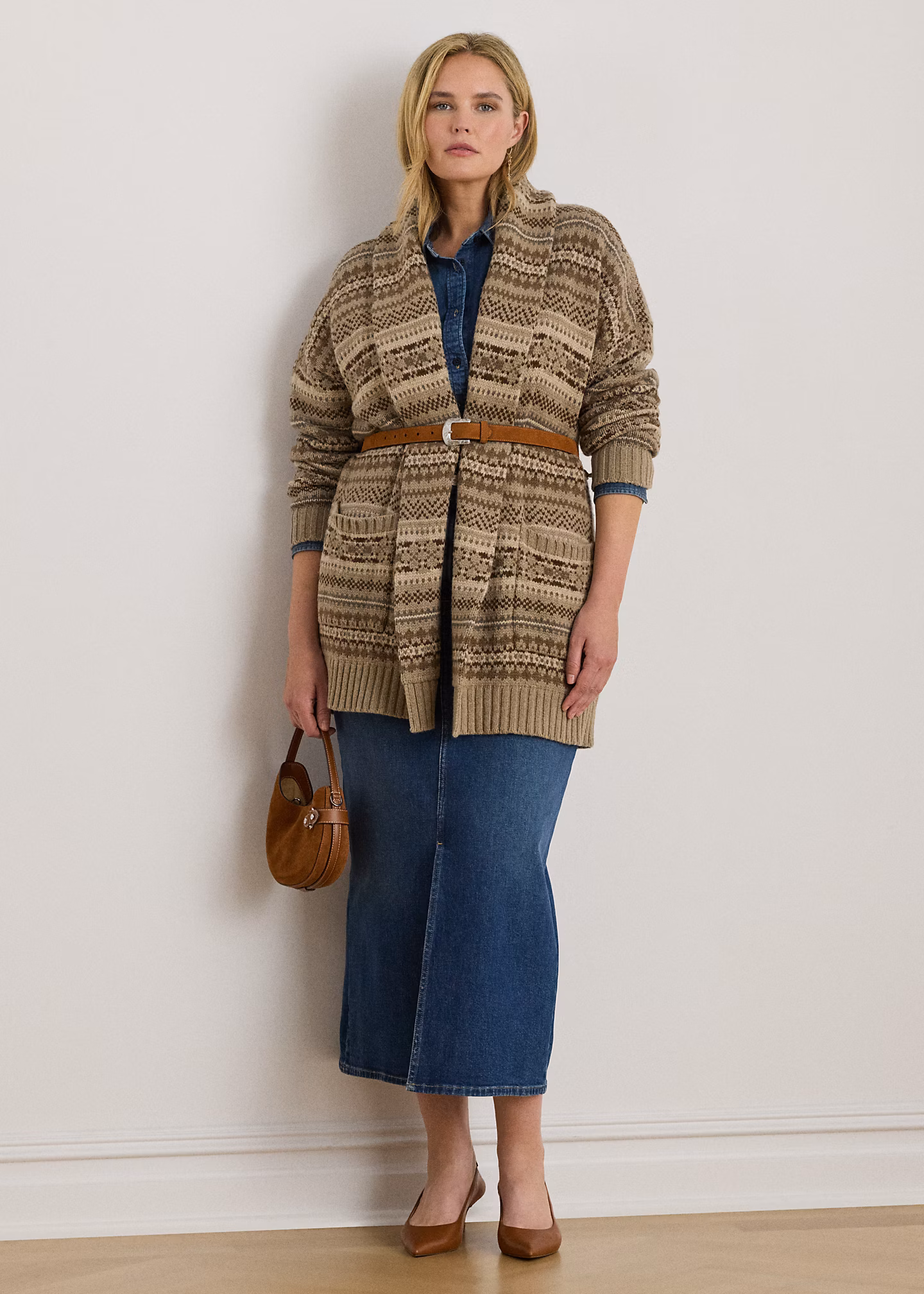 Fair-Isle-Strickjacke mit Gürtel - RALPH LAUREN OUTLET