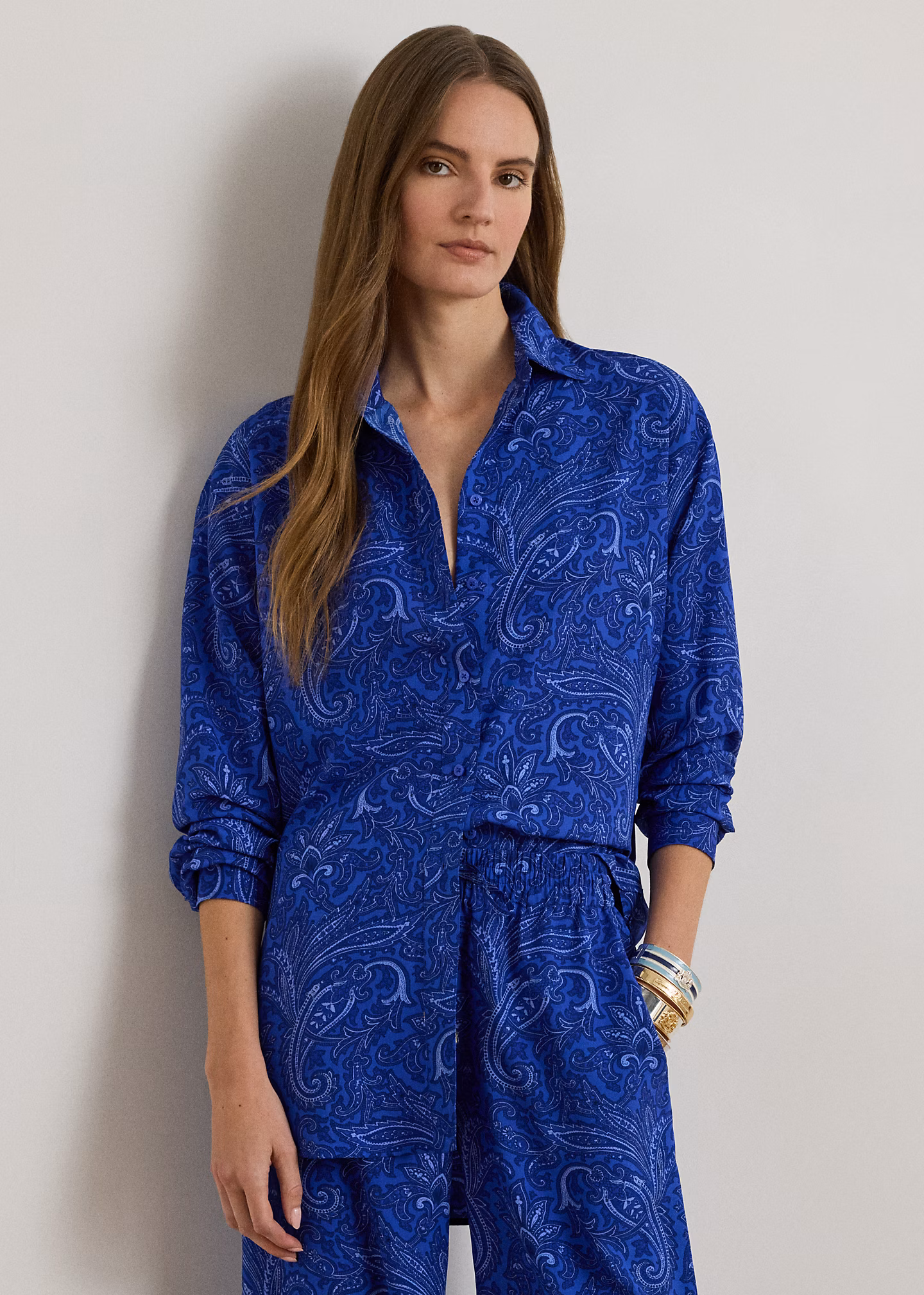 Relaxed-Fit Crêpe-Hemd mit Paisley-Motiv - RALPH LAUREN OUTLET