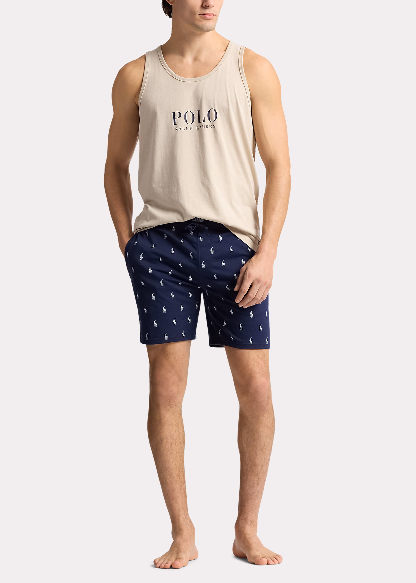 Slim-Fit Schlafshorts mit Polo Pony - RALPH LAUREN OUTLET