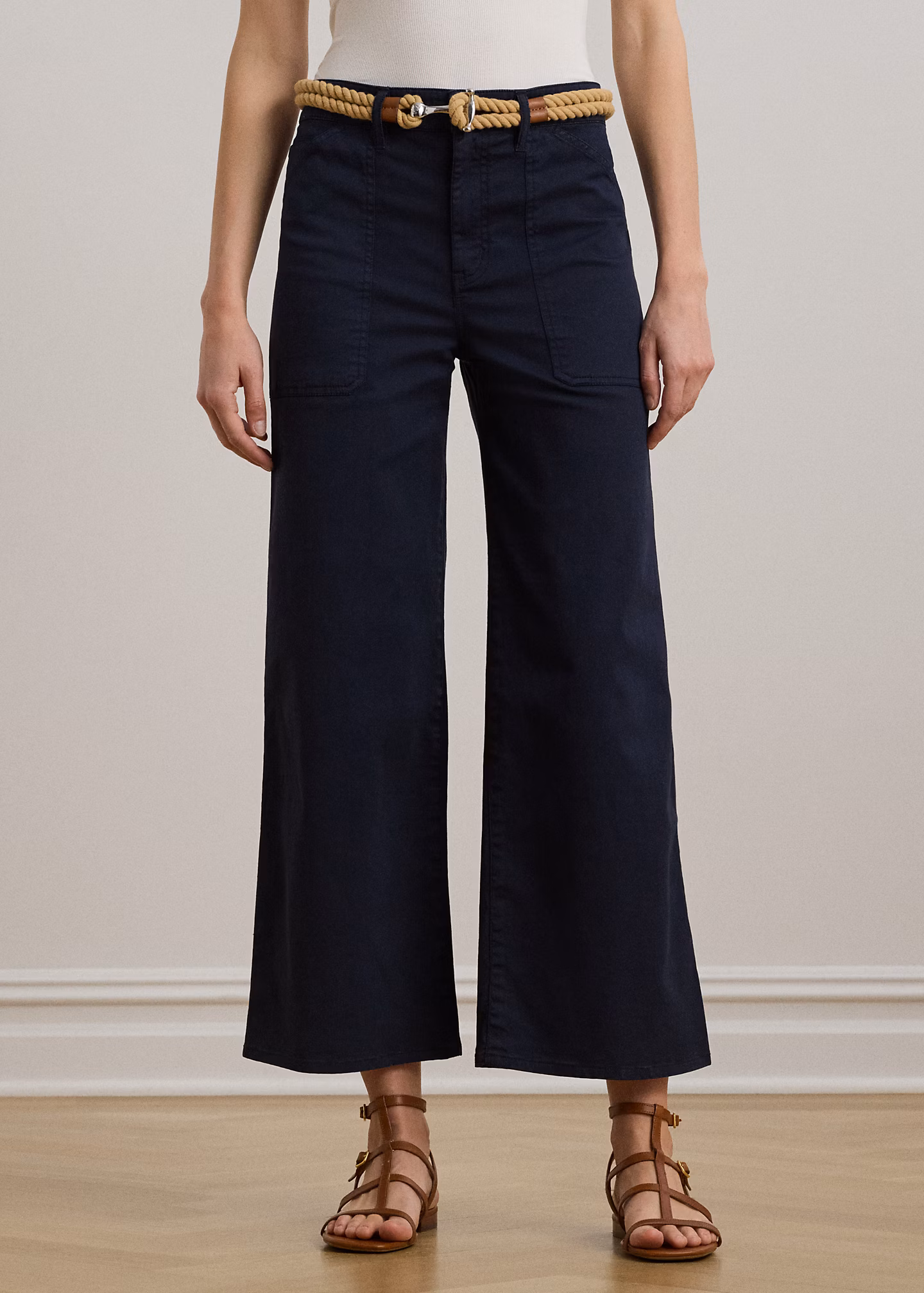 Chinohose in 3/4-Länge mit weitem Bein - RALPH LAUREN OUTLET