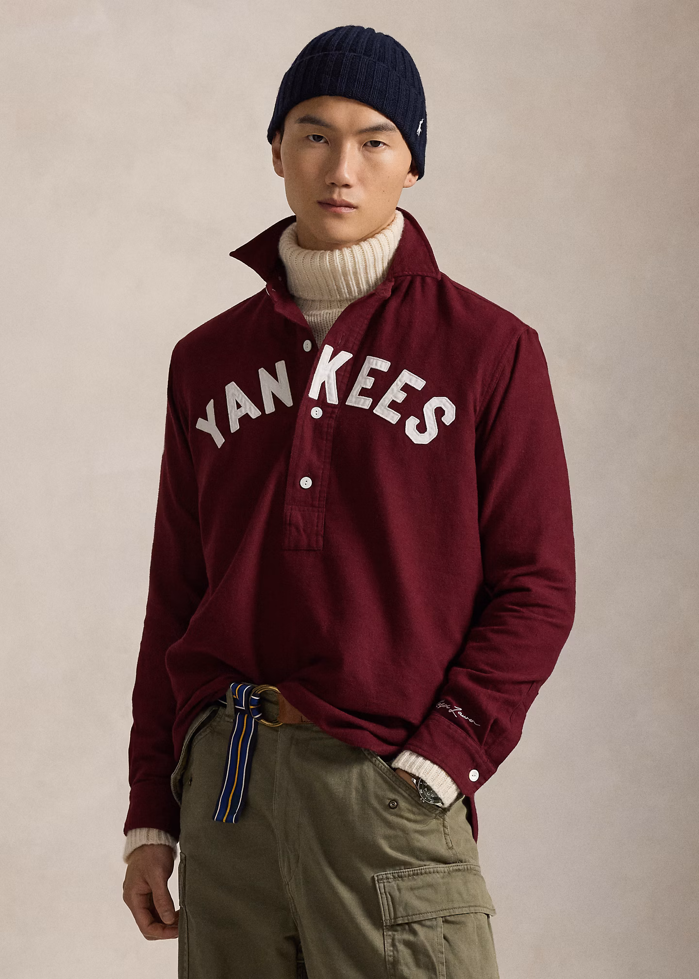 Chamois-Hemd Polo Ralph Lauren Yankees - RALPH LAUREN OUTLET