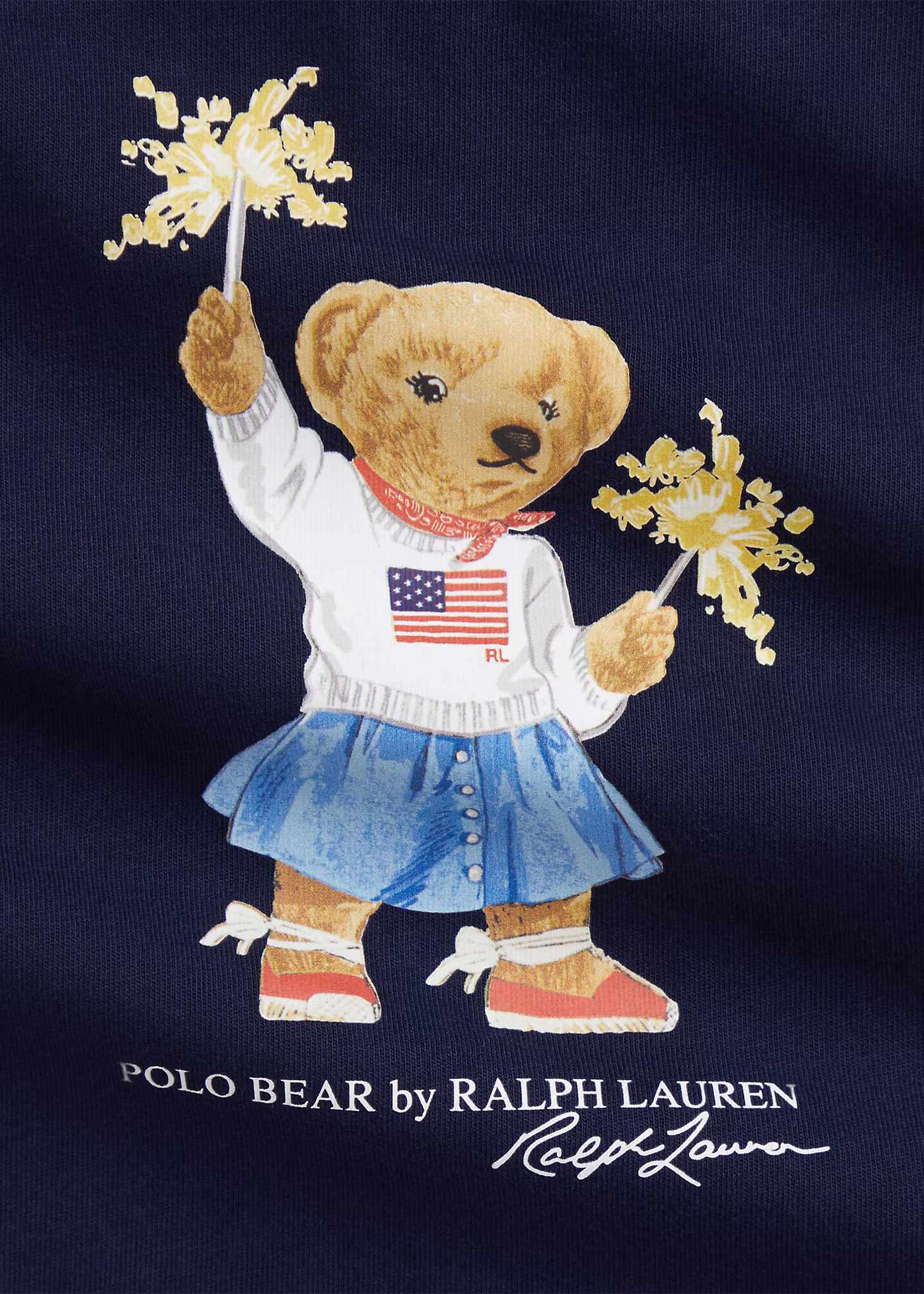 Baumwollkleid & Höschen mit Polo Bear - RALPH LAUREN OUTLET