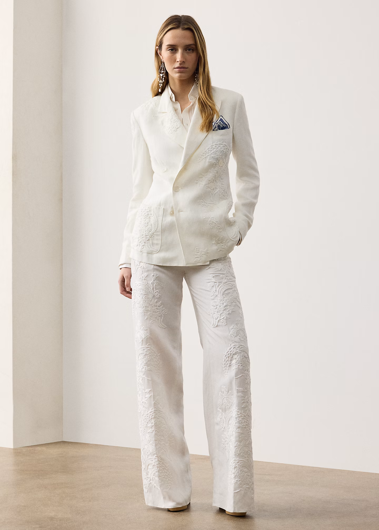 Bestickte Hose Dean aus Mikropiqué - RALPH LAUREN OUTLET