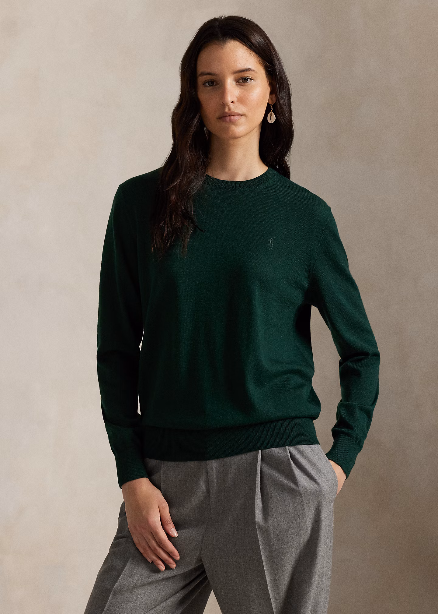 Wollpullover mit Rundhalsausschnitt - RALPH LAUREN OUTLET