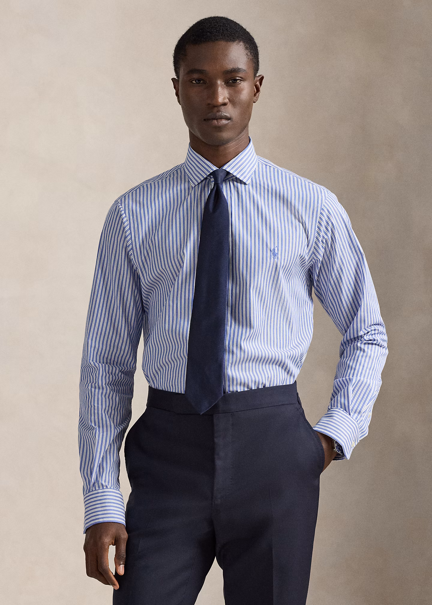 Custom-Fit Popelinehemd mit Streifen - RALPH LAUREN OUTLET