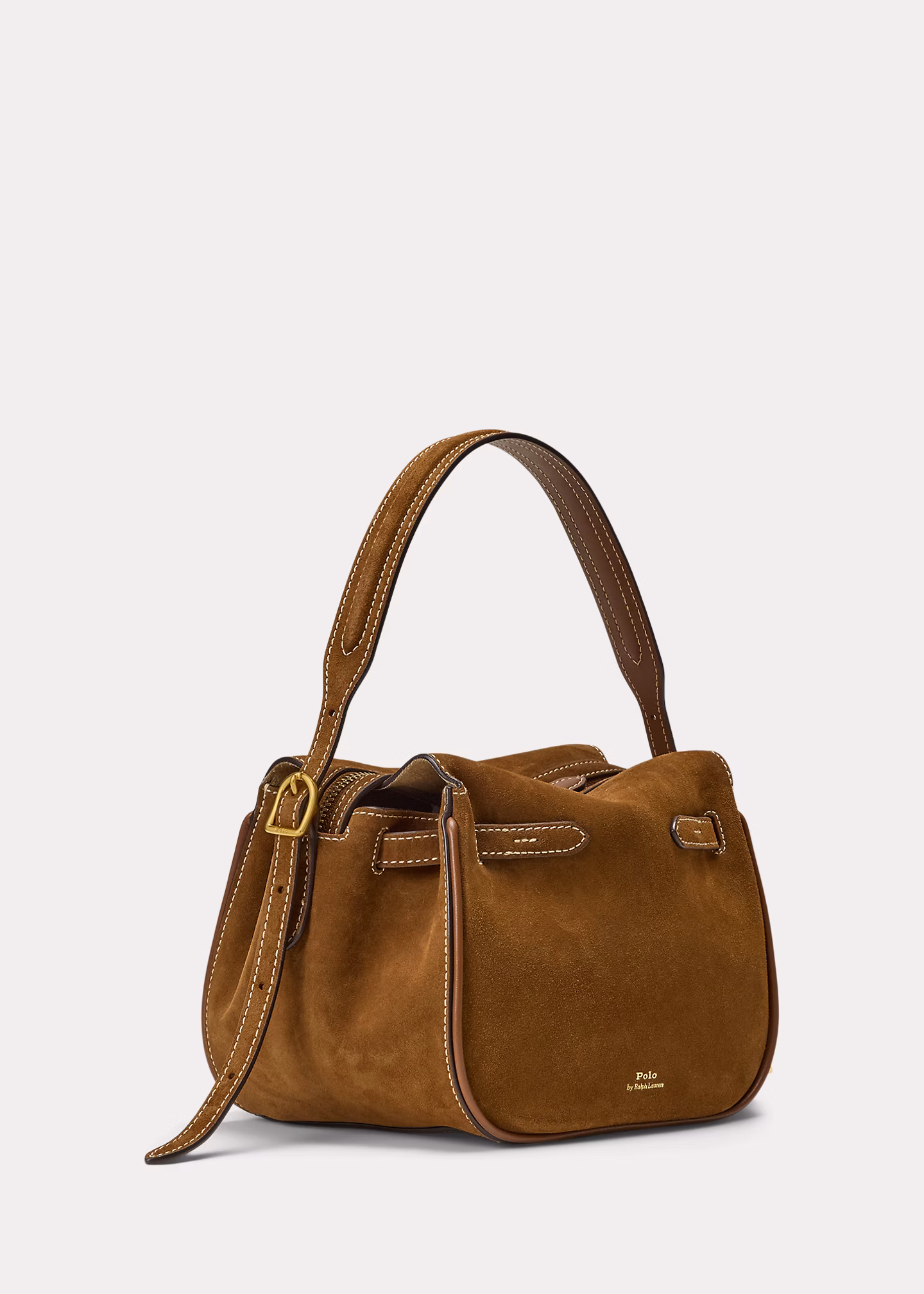 Mini-Umhängetasche Polo ID aus Wildleder - RALPH LAUREN OUTLET