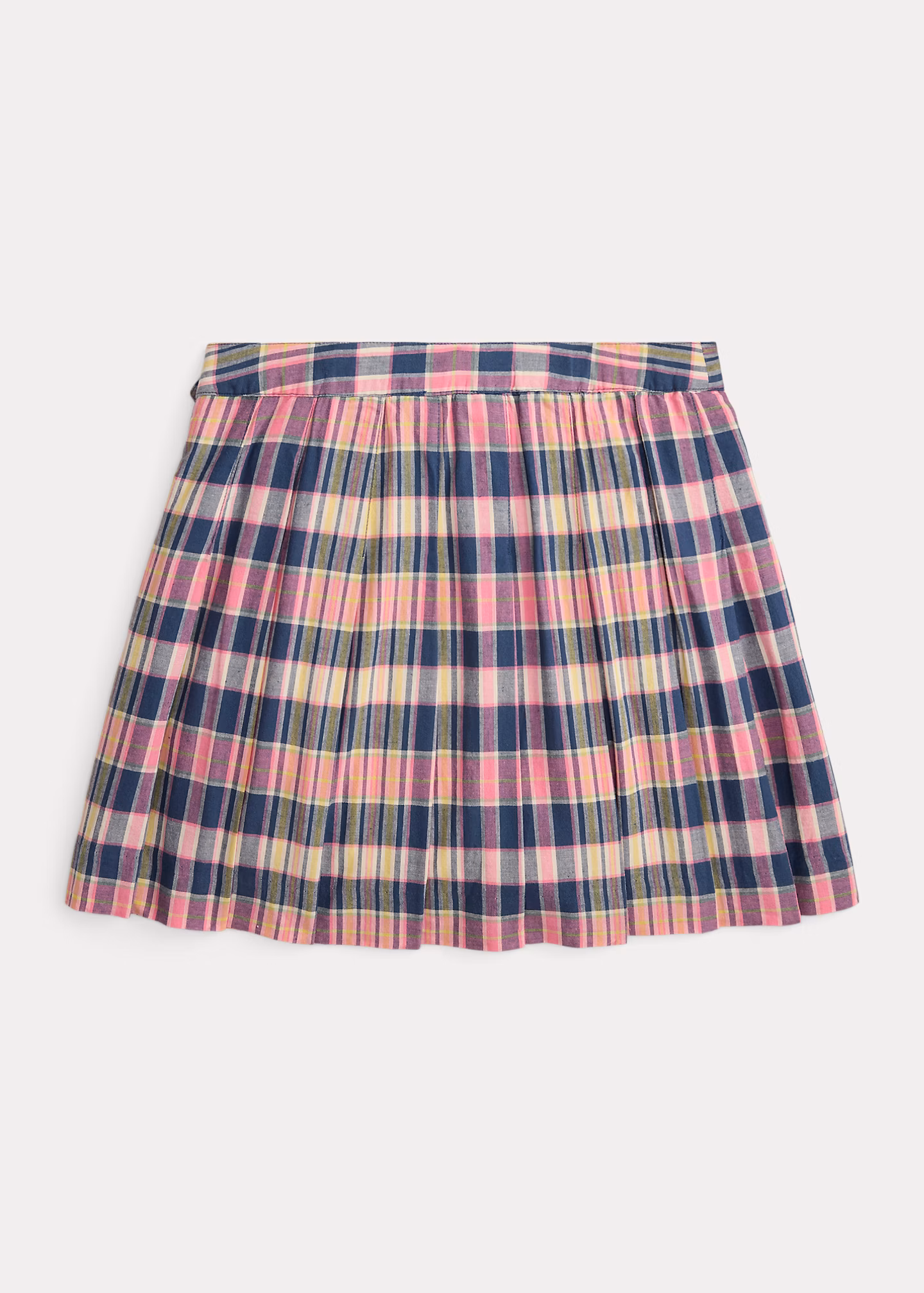 Karierter Madras-Wickelrock mit Falten - RALPH LAUREN OUTLET