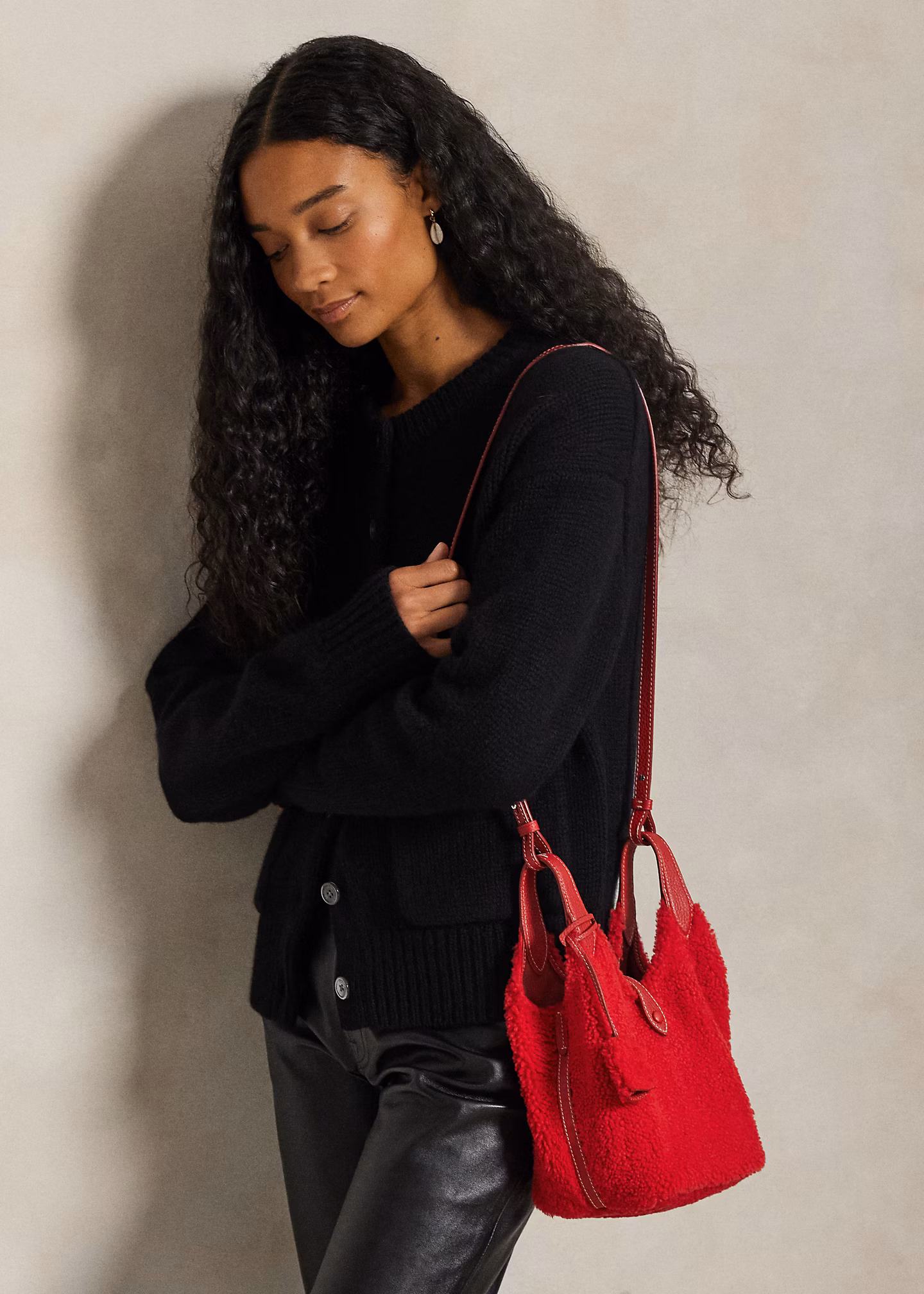 Wandelbare Tasche Polo Play aus Lammfell - RALPH LAUREN OUTLET