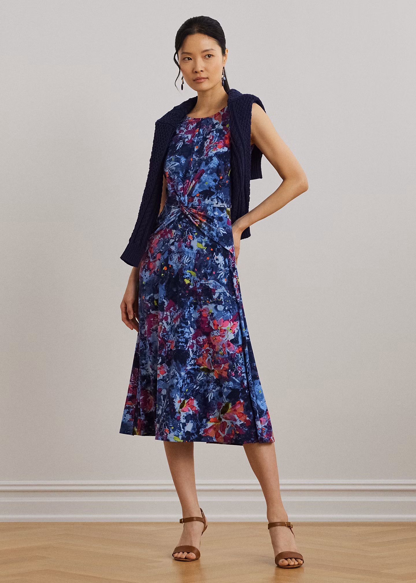 Bedrucktes Jerseykleid mit Twist-Detail - RALPH LAUREN OUTLET