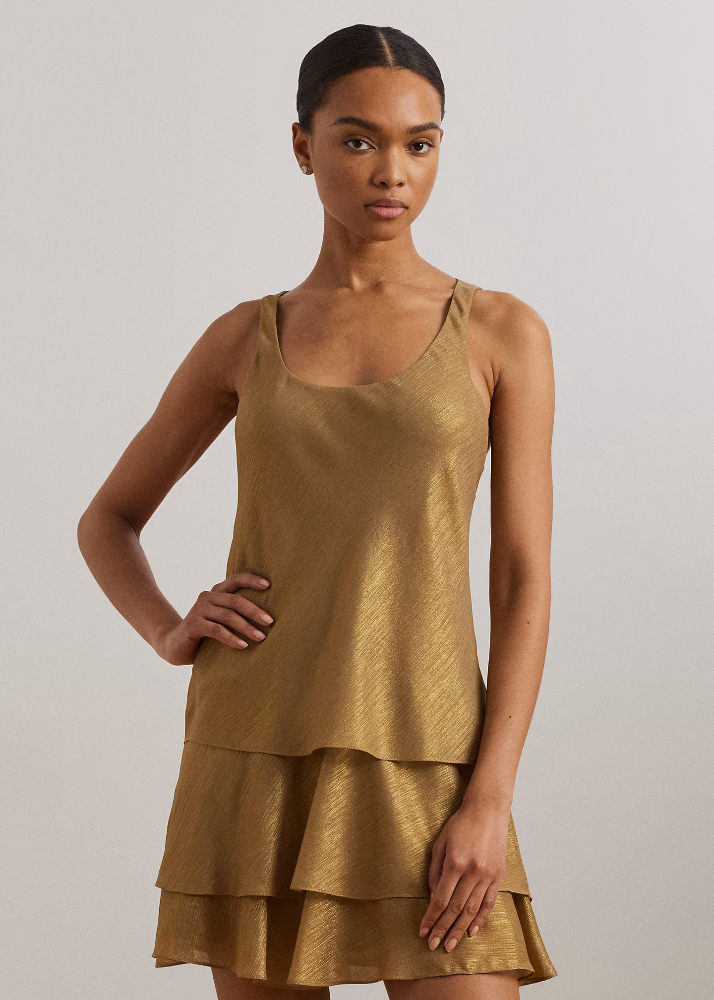 Ärmelloses Etuikleid in Metallic-Optik - RALPH LAUREN OUTLET