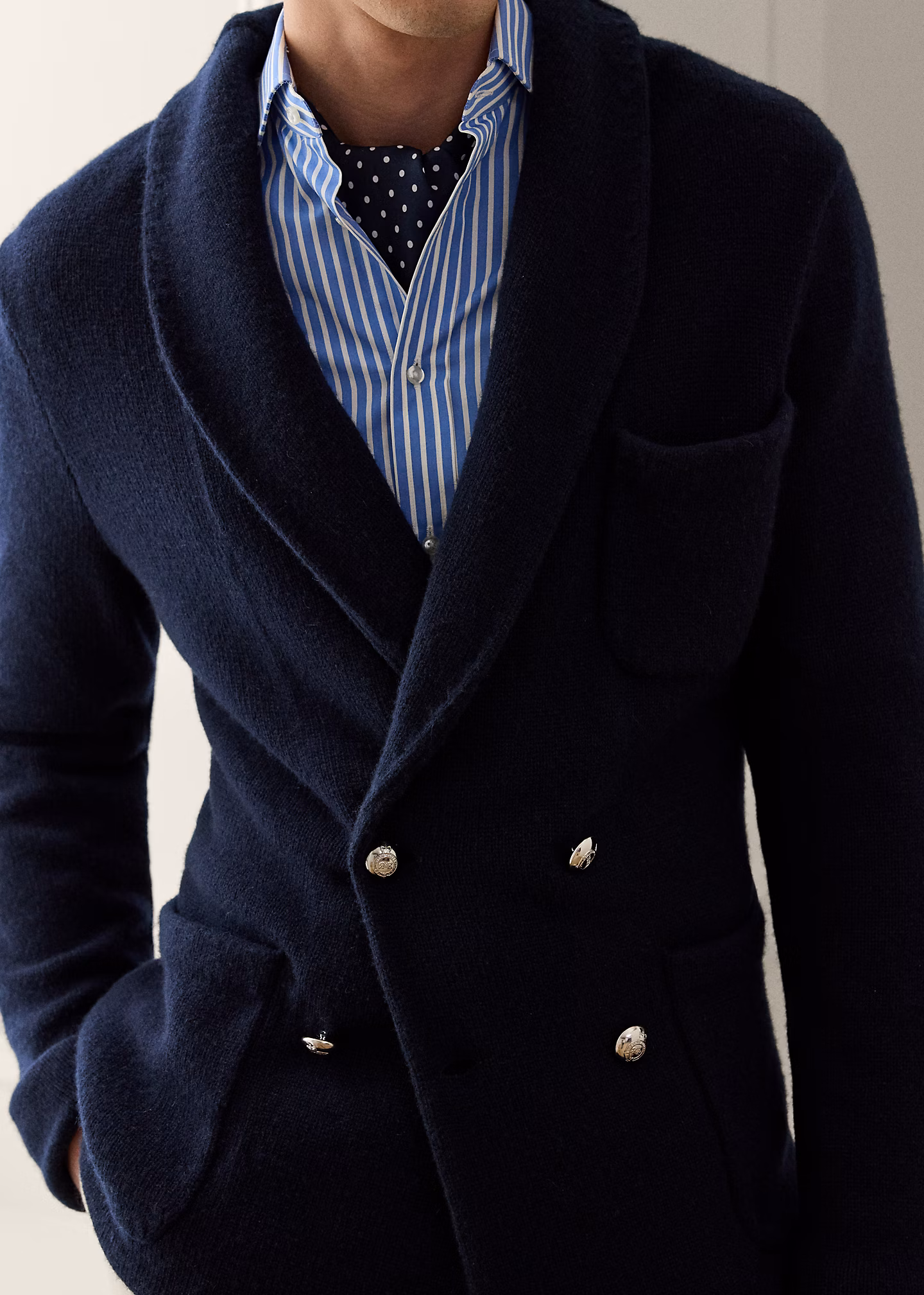 Blazer-Strickjacke aus Kaschmir - RALPH LAUREN OUTLET