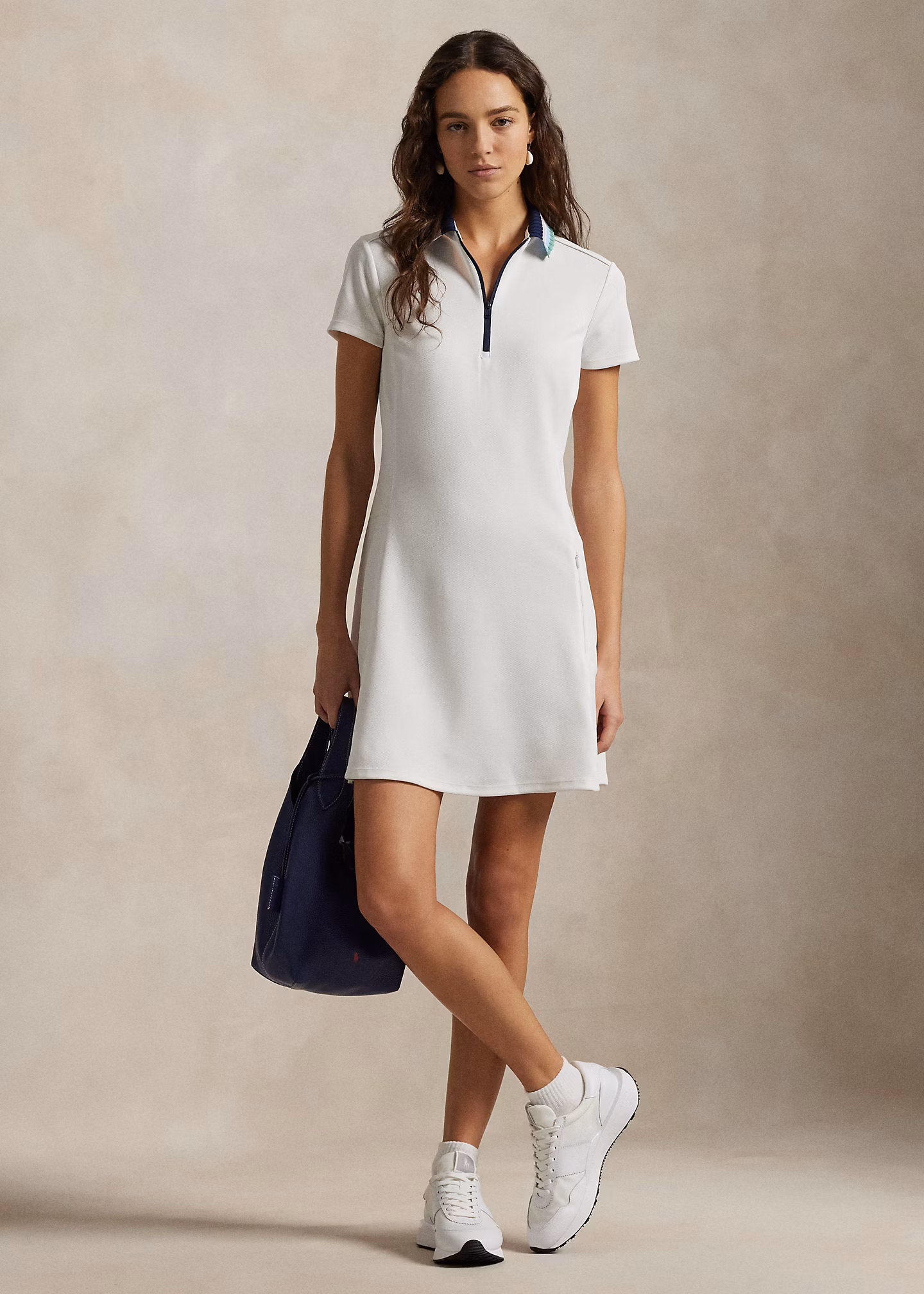 Polokleid mit Viertelreißverschluss - RALPH LAUREN OUTLET