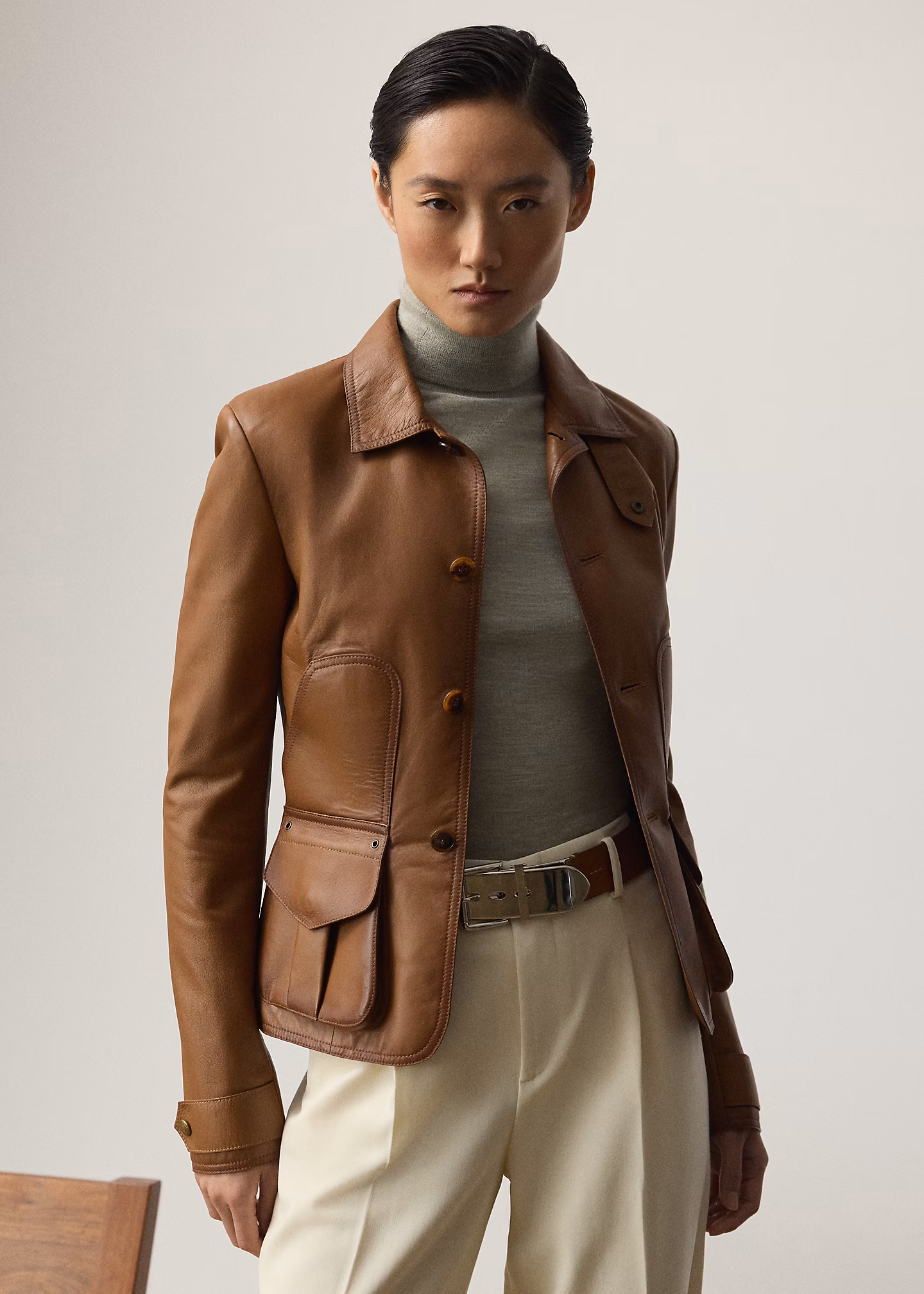 Jacke Naylor aus poliertem Lammleder - RALPH LAUREN OUTLET