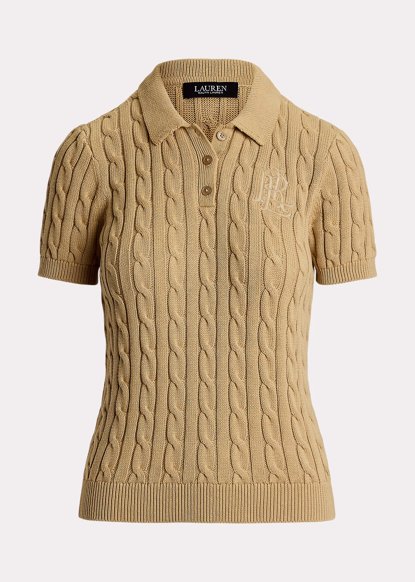 Polo-Pullover mit Zopfmuster - RALPH LAUREN OUTLET