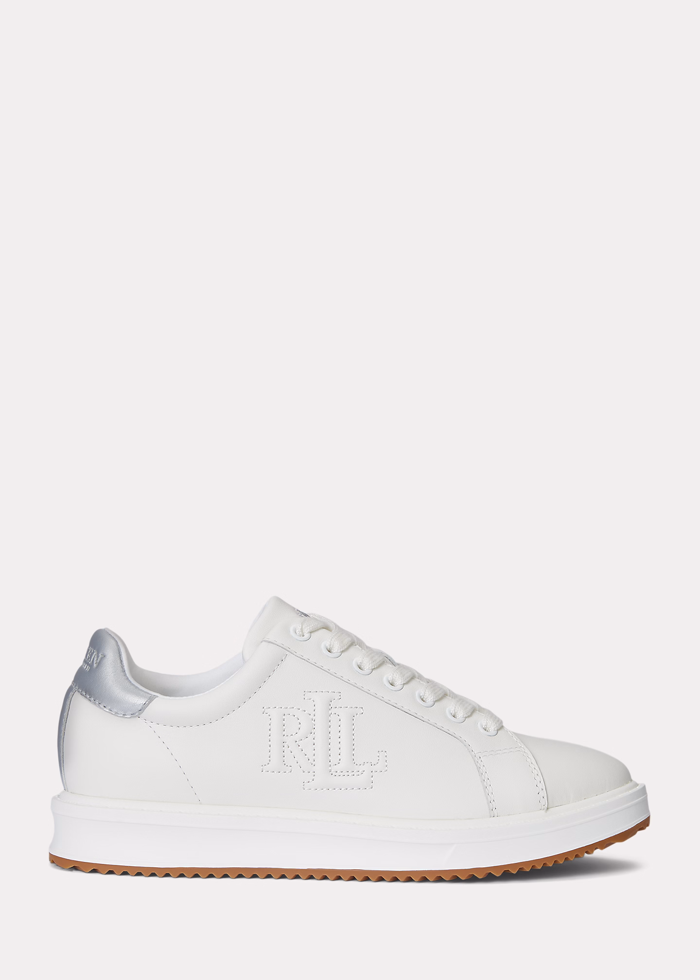 Ledersneaker Ainsley mit Metallic-Besatz - RALPH LAUREN OUTLET