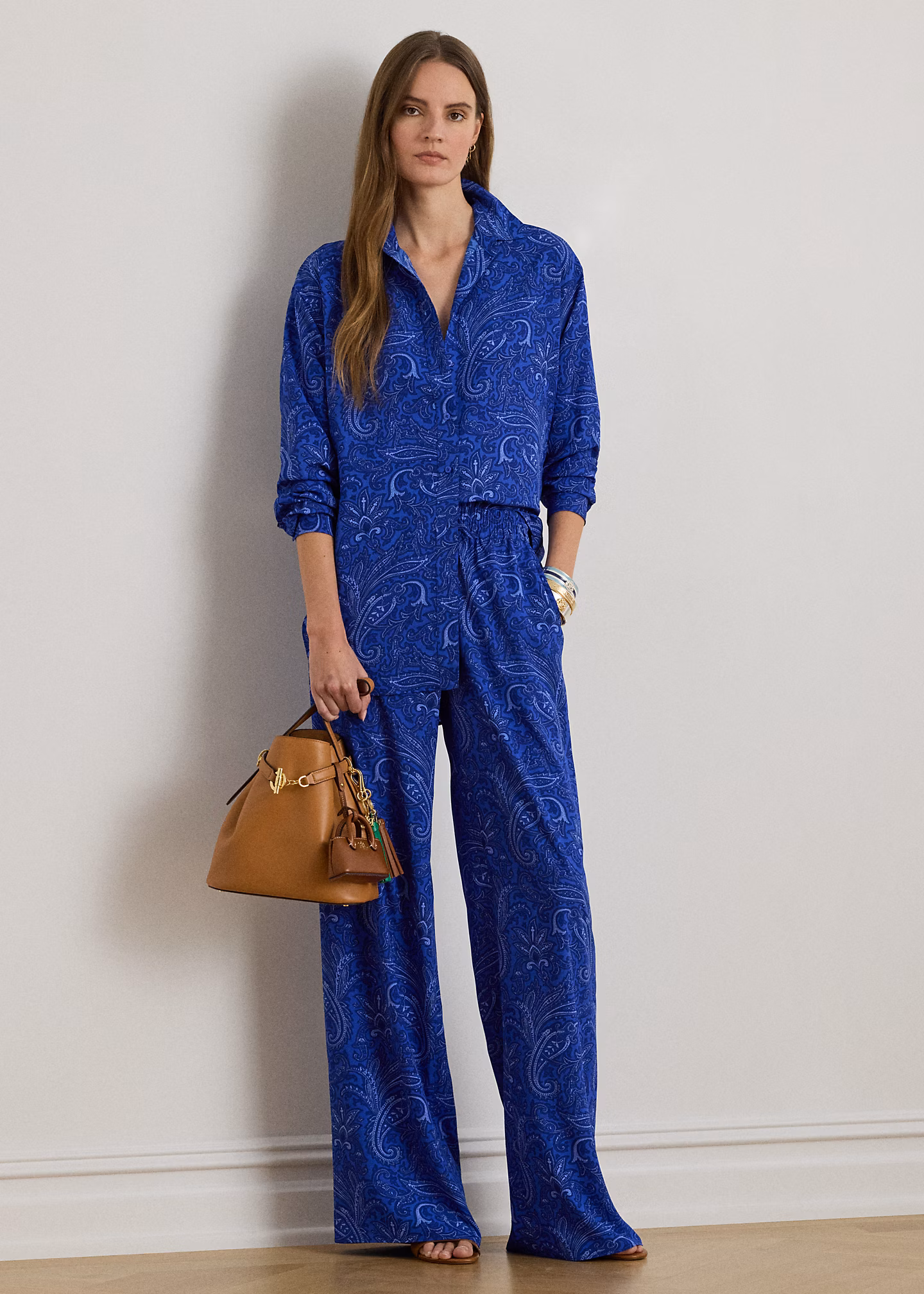 Paisley-Crêpehose mit weitem Bein - RALPH LAUREN OUTLET