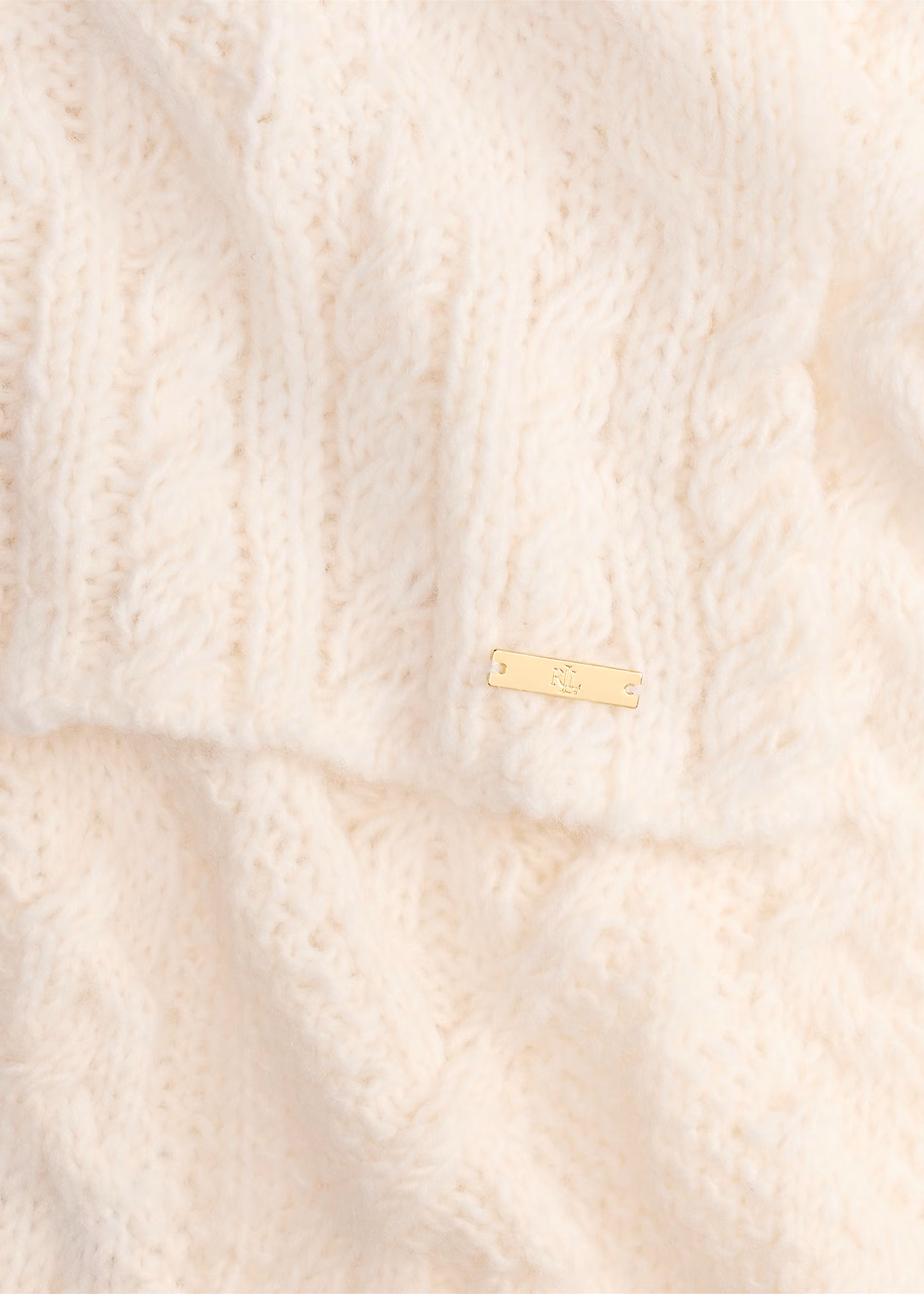 Zopfmuster-Schal aus Baumwollmischung - RALPH LAUREN OUTLET