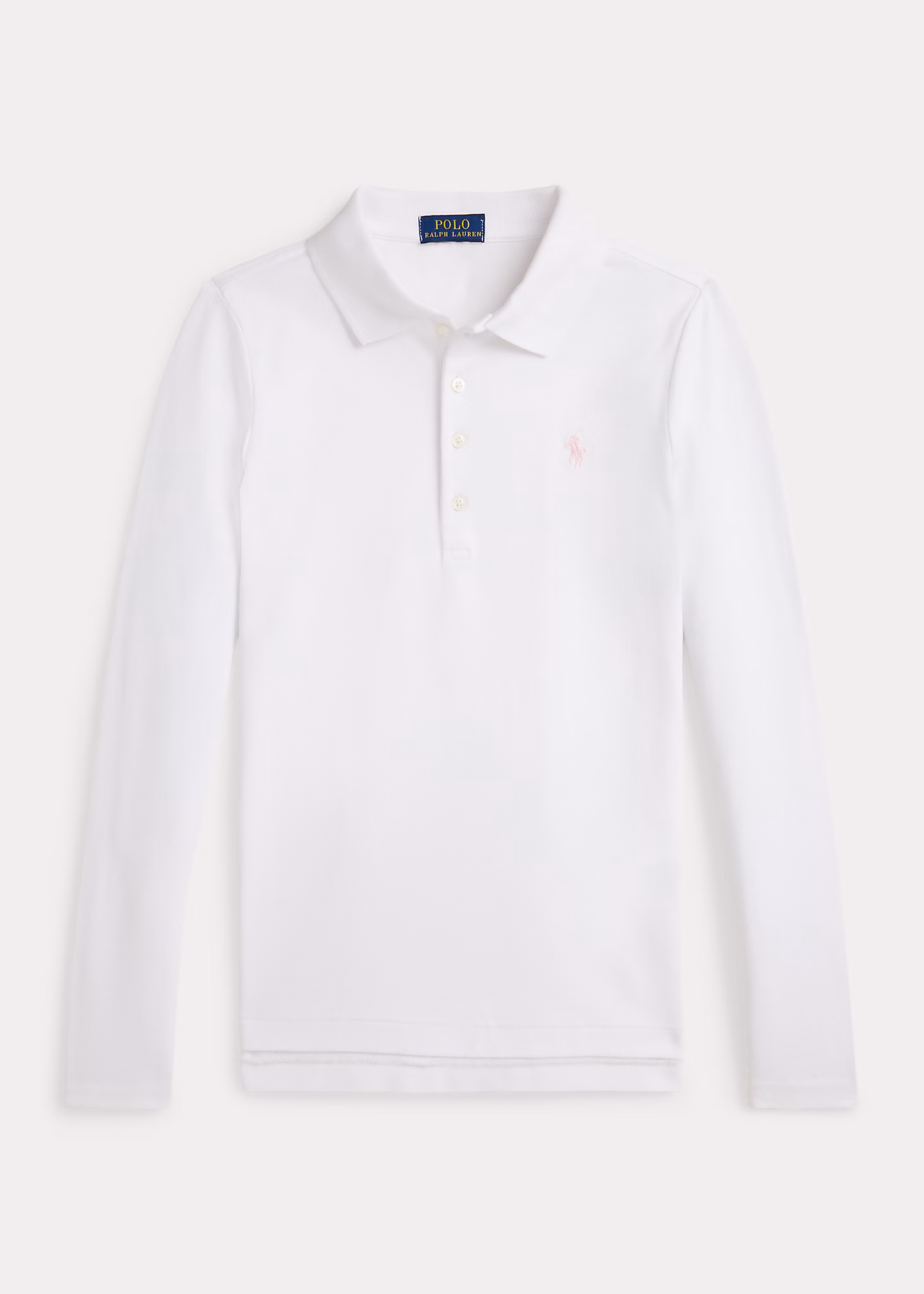 Langarm-Polohemd aus Baumwollpiqué - RALPH LAUREN OUTLET