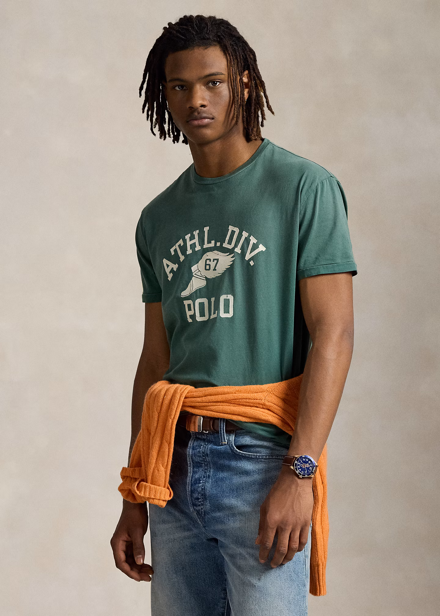 Classic-Fit Jersey-T-Shirt mit Logo - RALPH LAUREN OUTLET