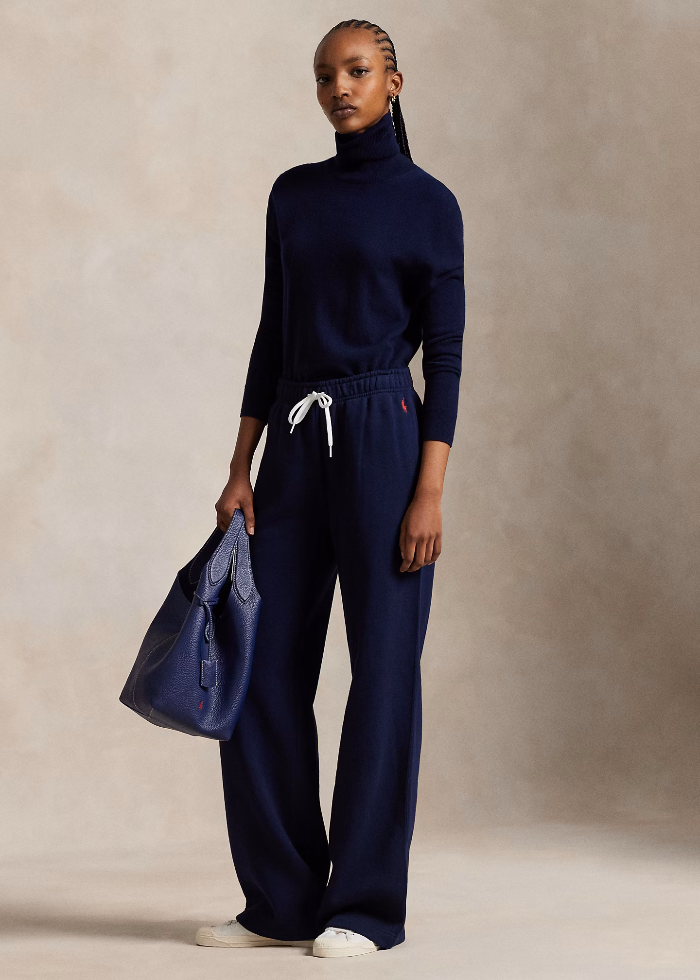 Fleece-Jogginghose mit weitem Bein - RALPH LAUREN OUTLET