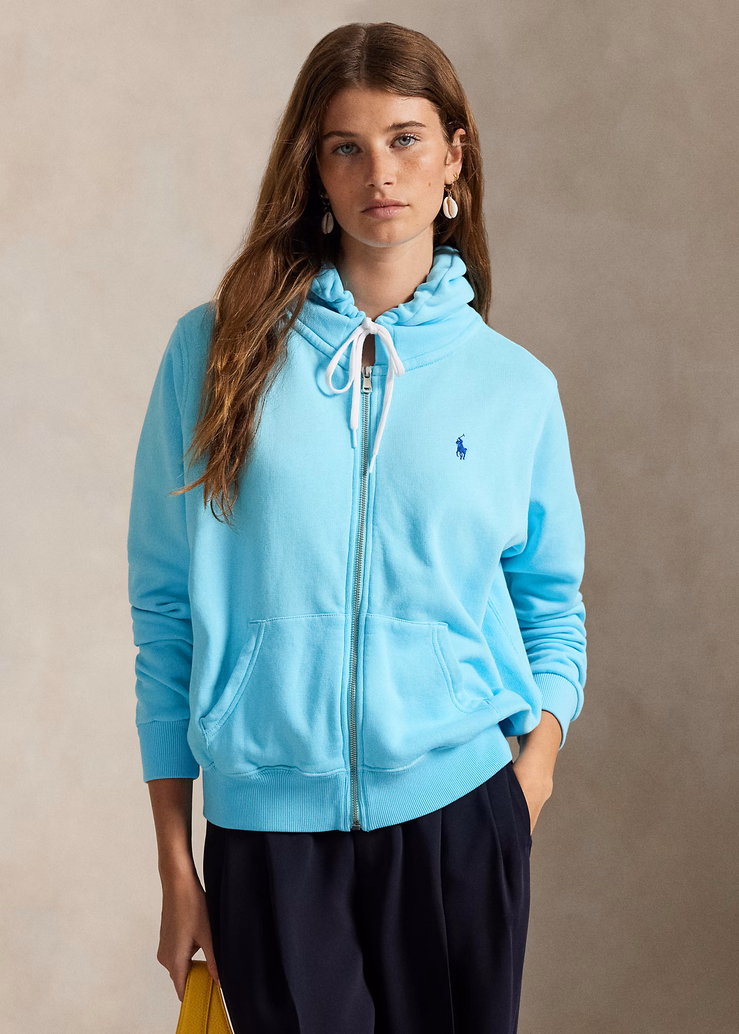Leichte Fleece-Kapuzenjacke - RALPH LAUREN OUTLET
